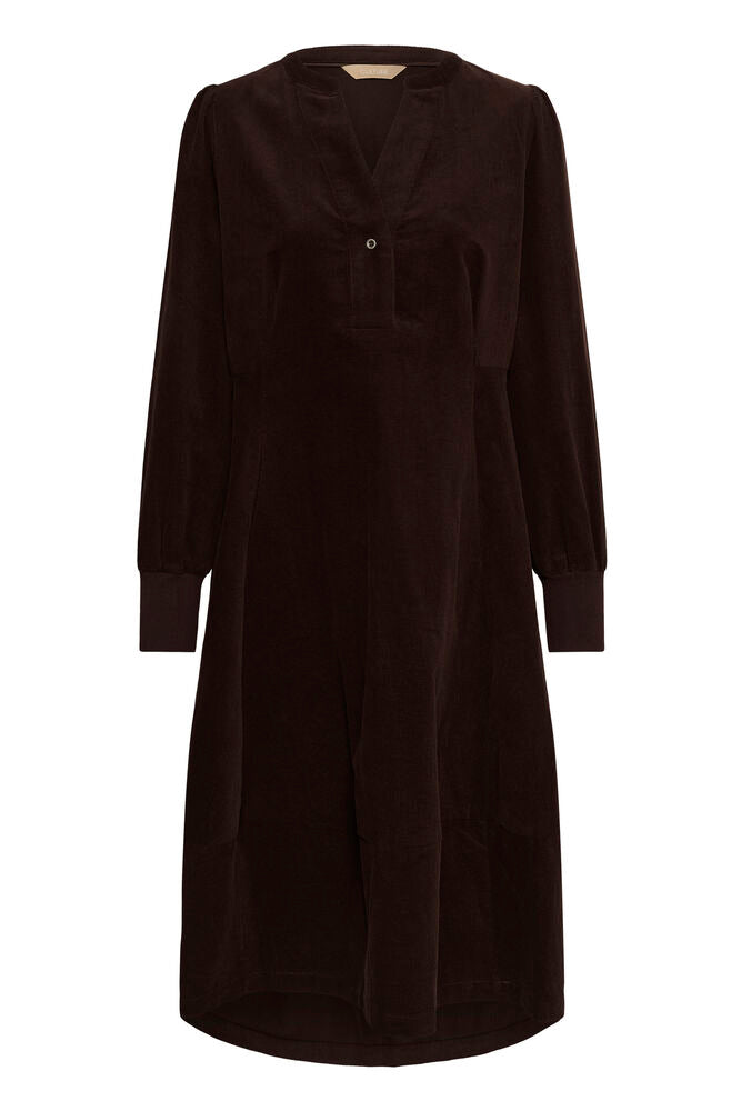 Rhaena LS Dress - Coffee Bean