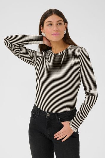 Kiddy LS Oneck - Black/White Stripe