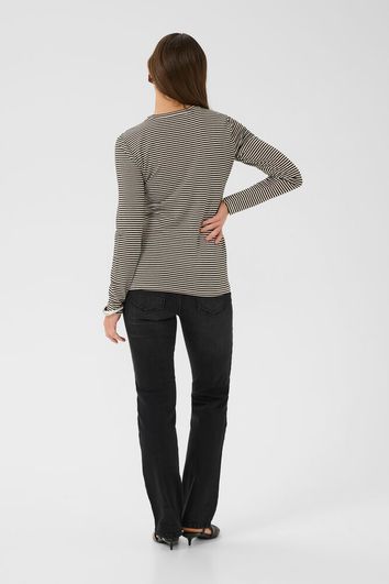 Kiddy LS Oneck - Black/White Stripe