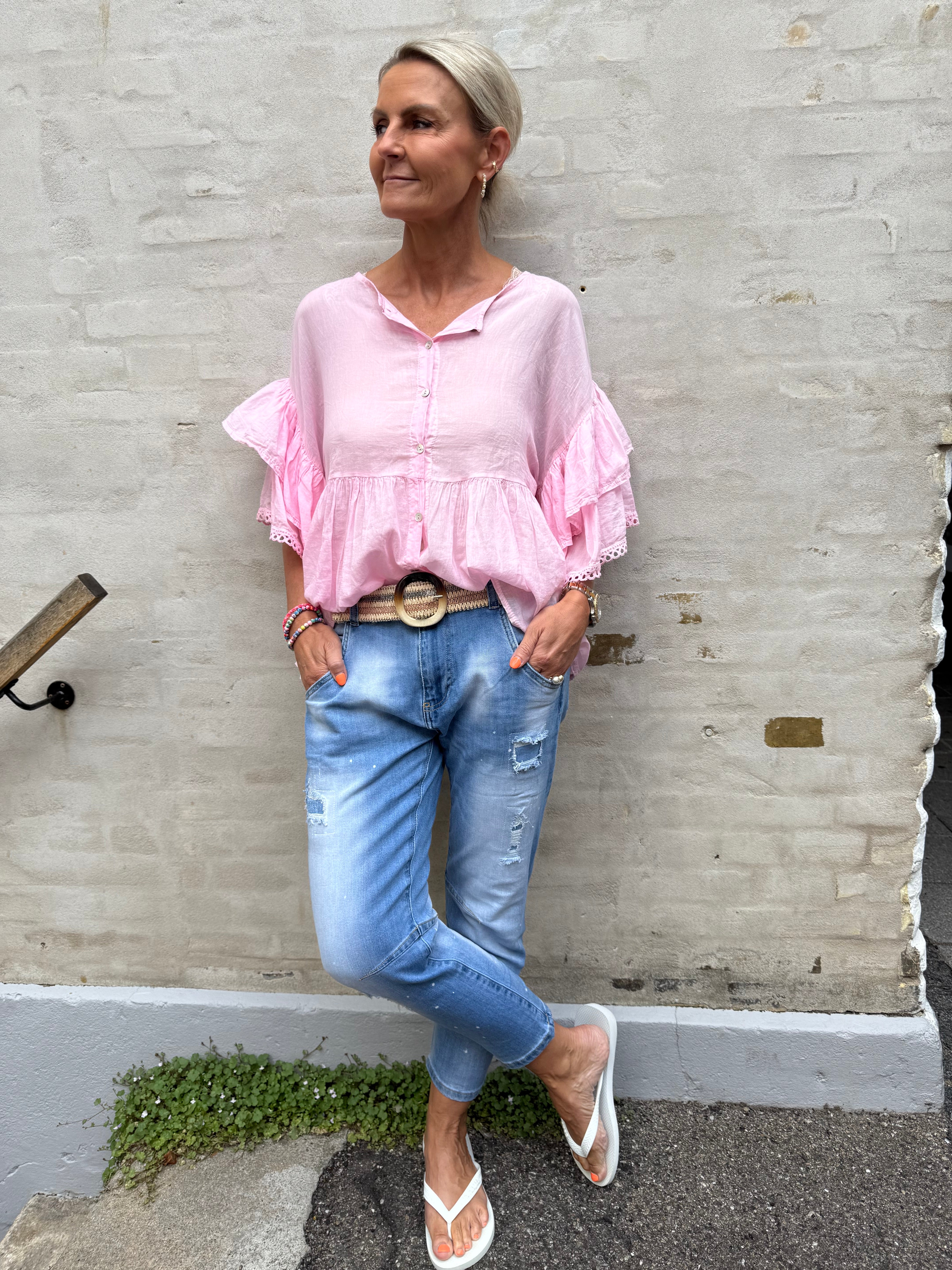 Rosita Skjorte bluse - Pink