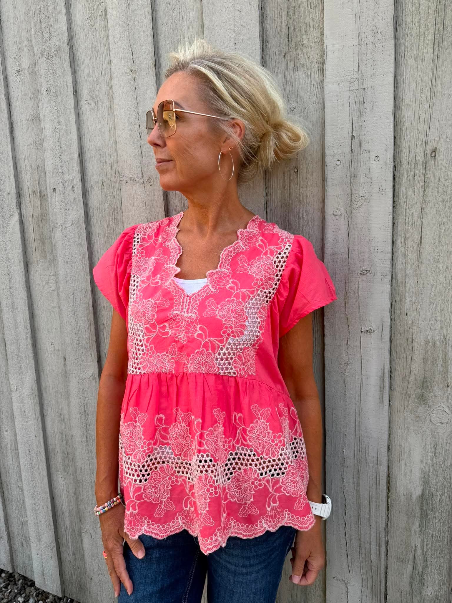 Denio Blouse - Sugar Coral