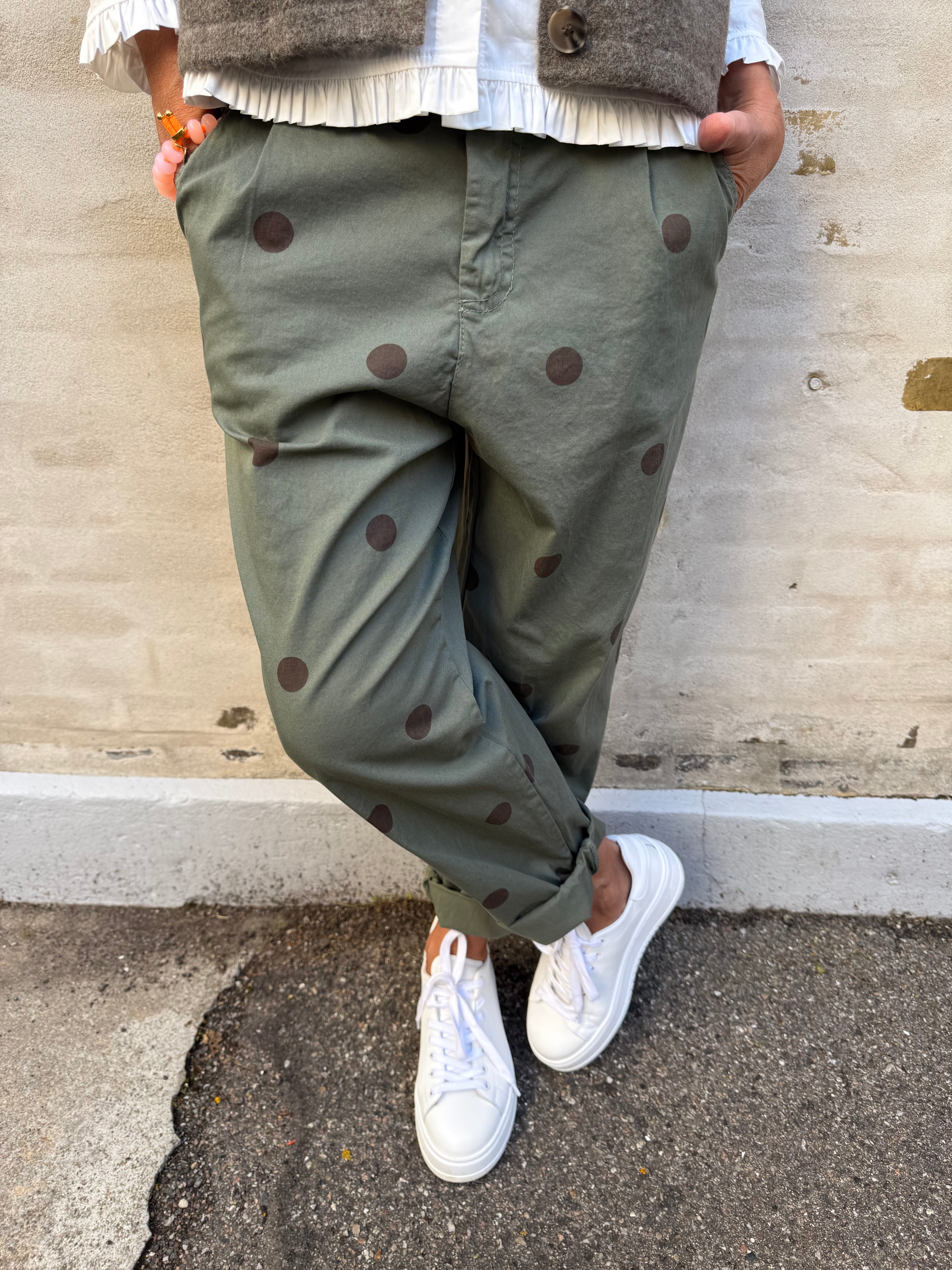 Dot Pants - Green Dot