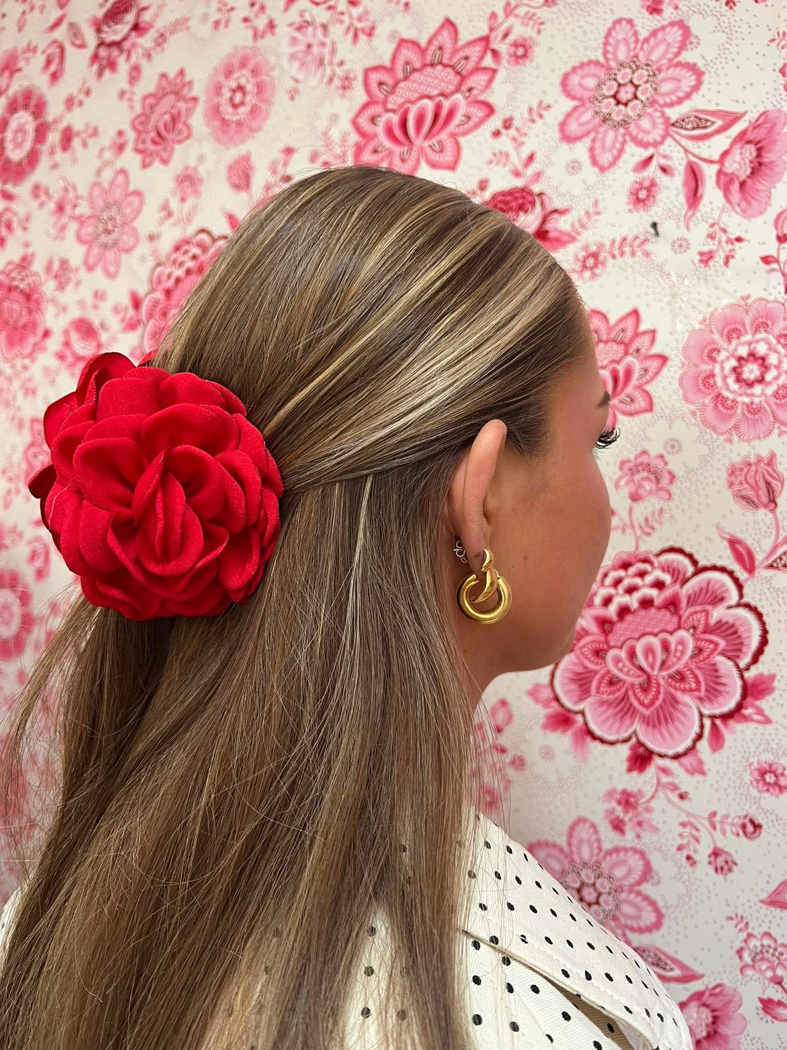 Hana Rose Hårklemme - red