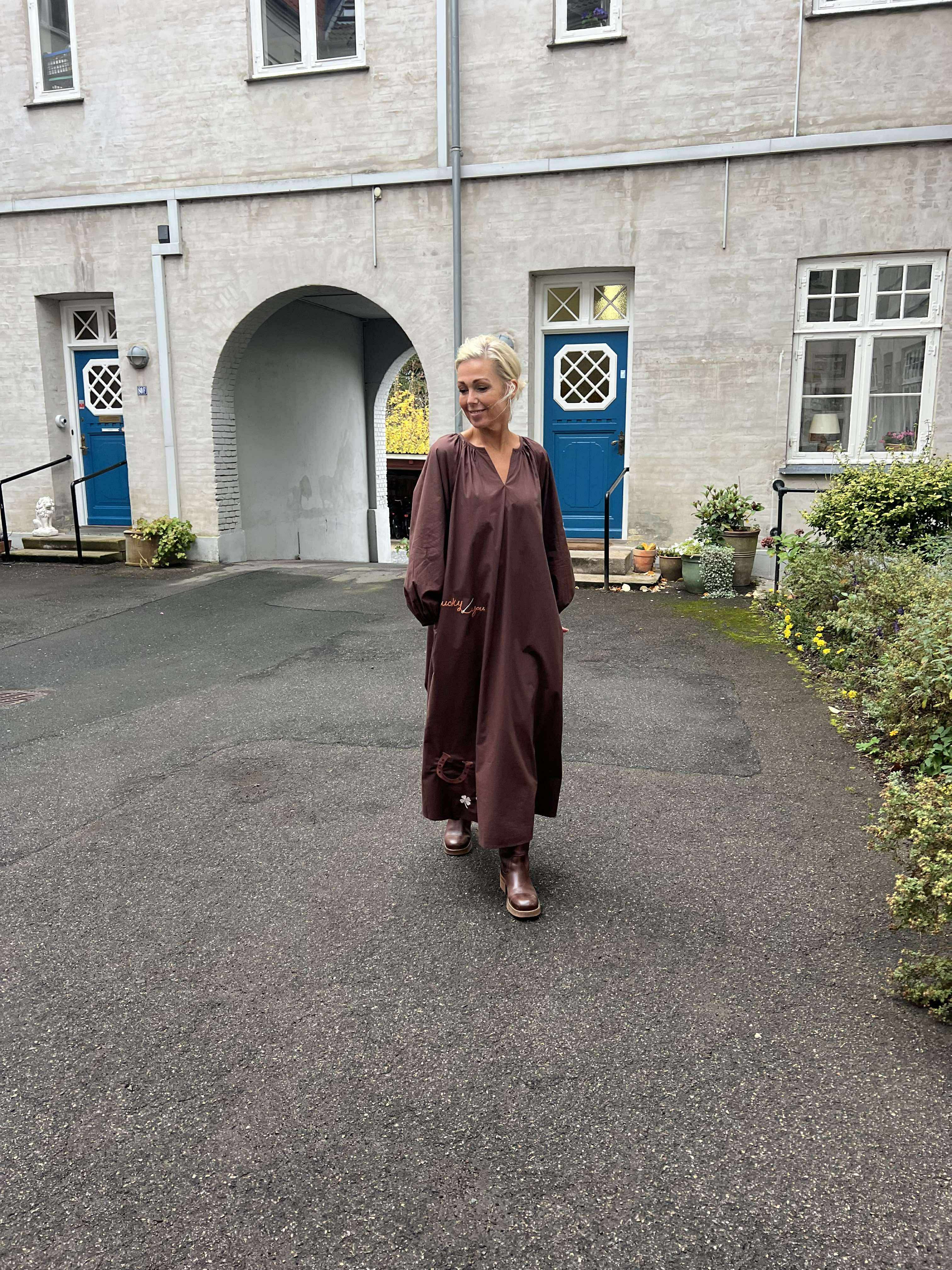 The good luck dress - Chocolate brown