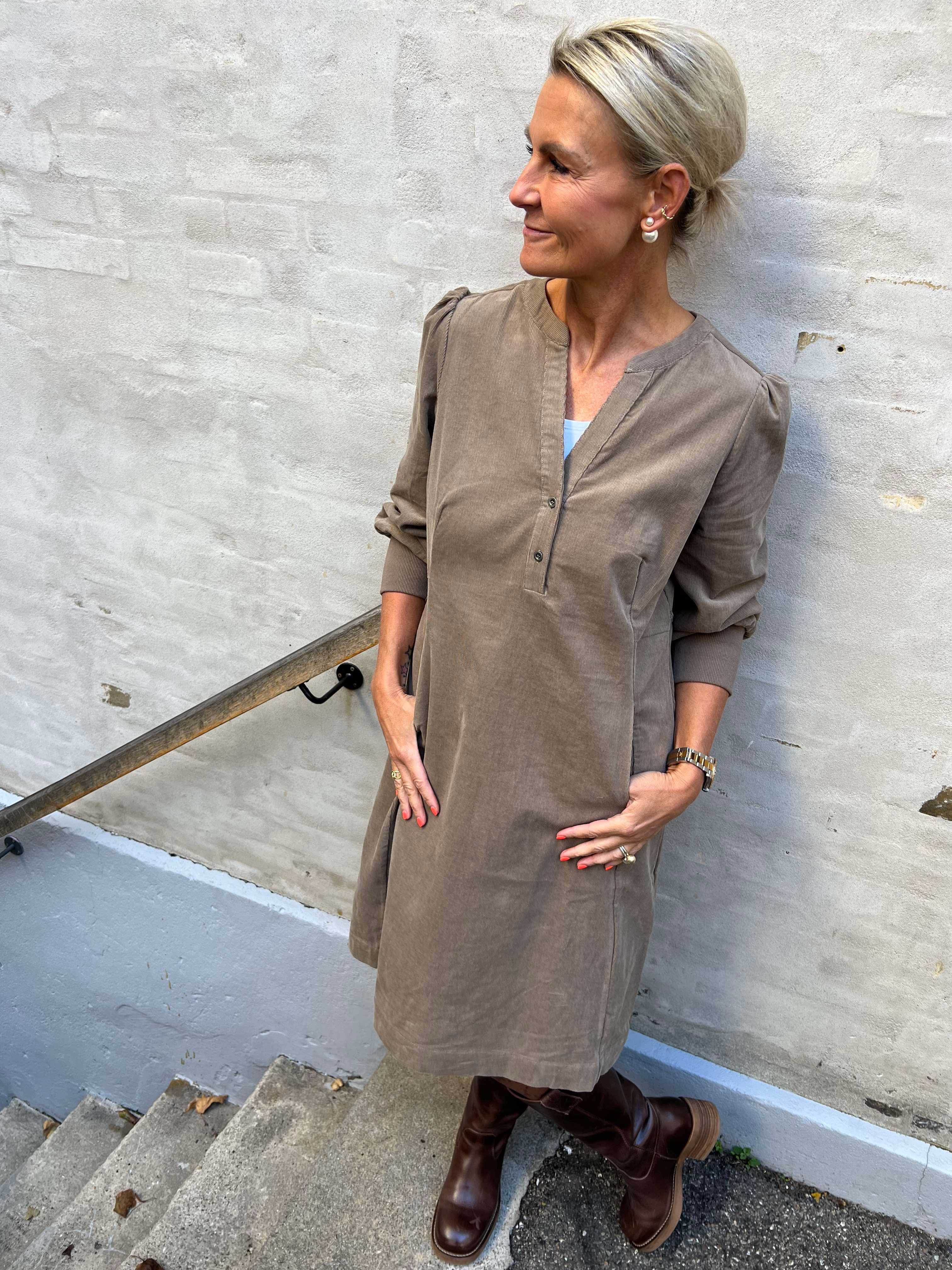 Rhaena Dress - Timber Wolf