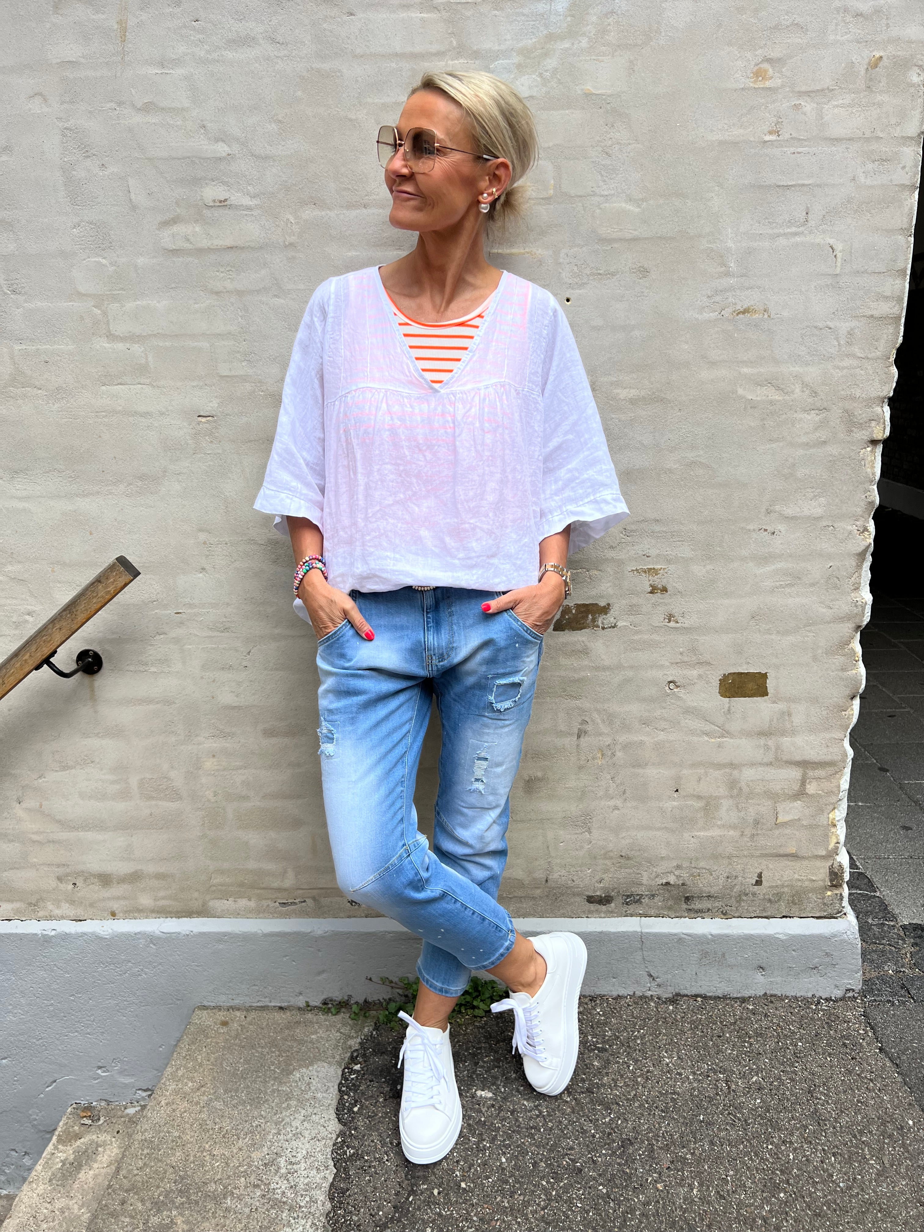 Violo T-shirt - Bianco