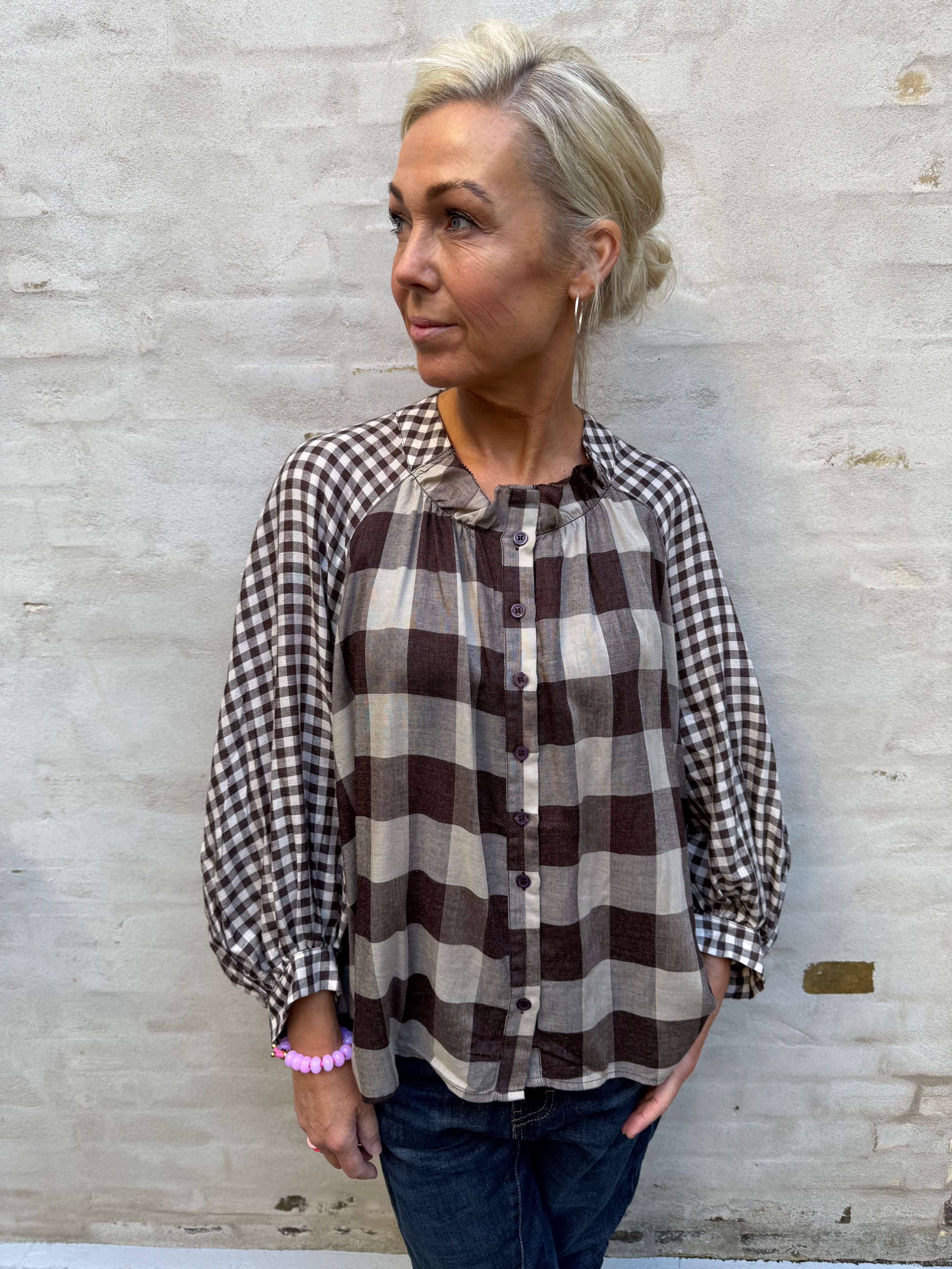 Camica Shirt - Brown Check