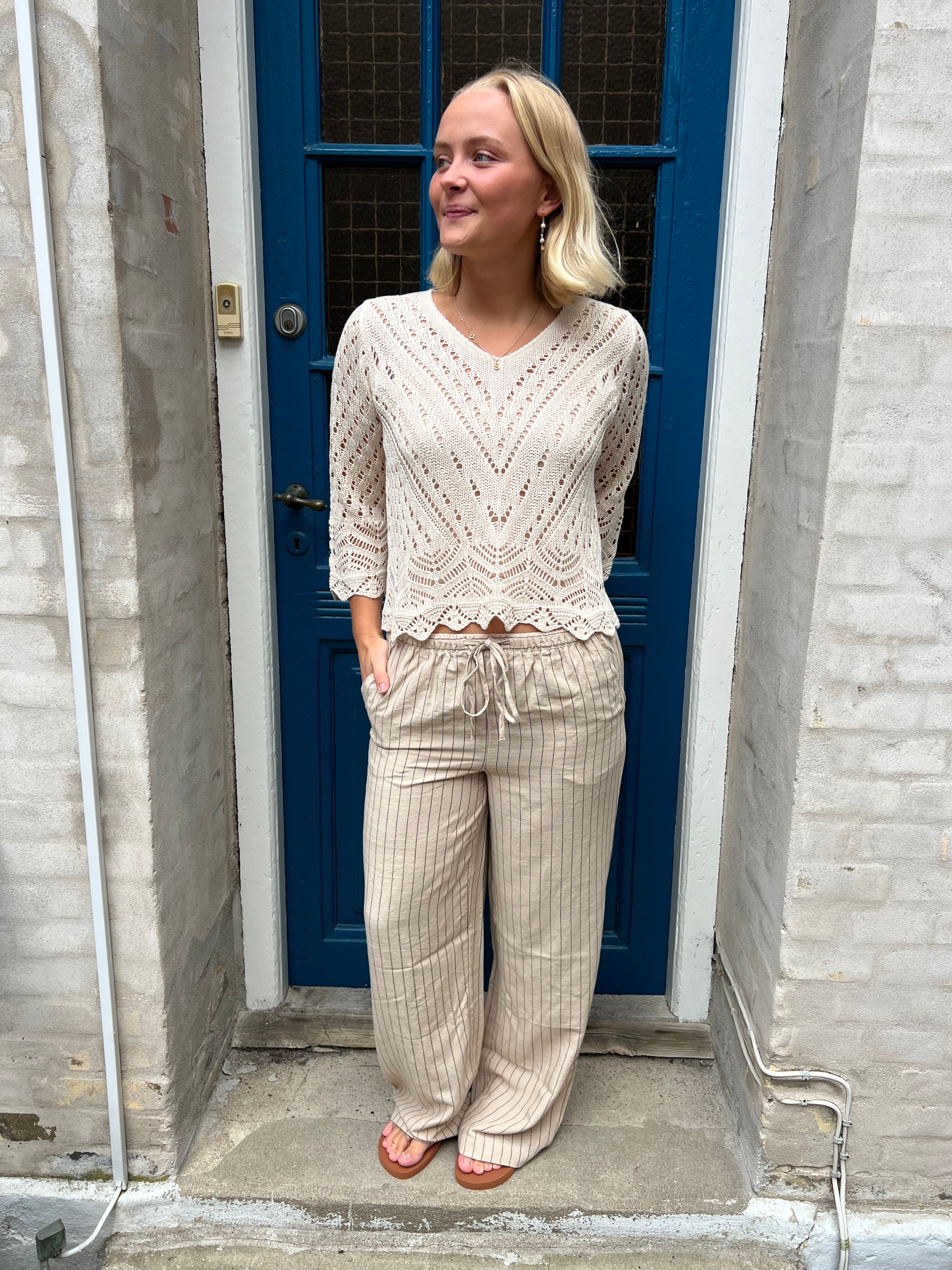 New Sun Cropped Pullover Tapioca