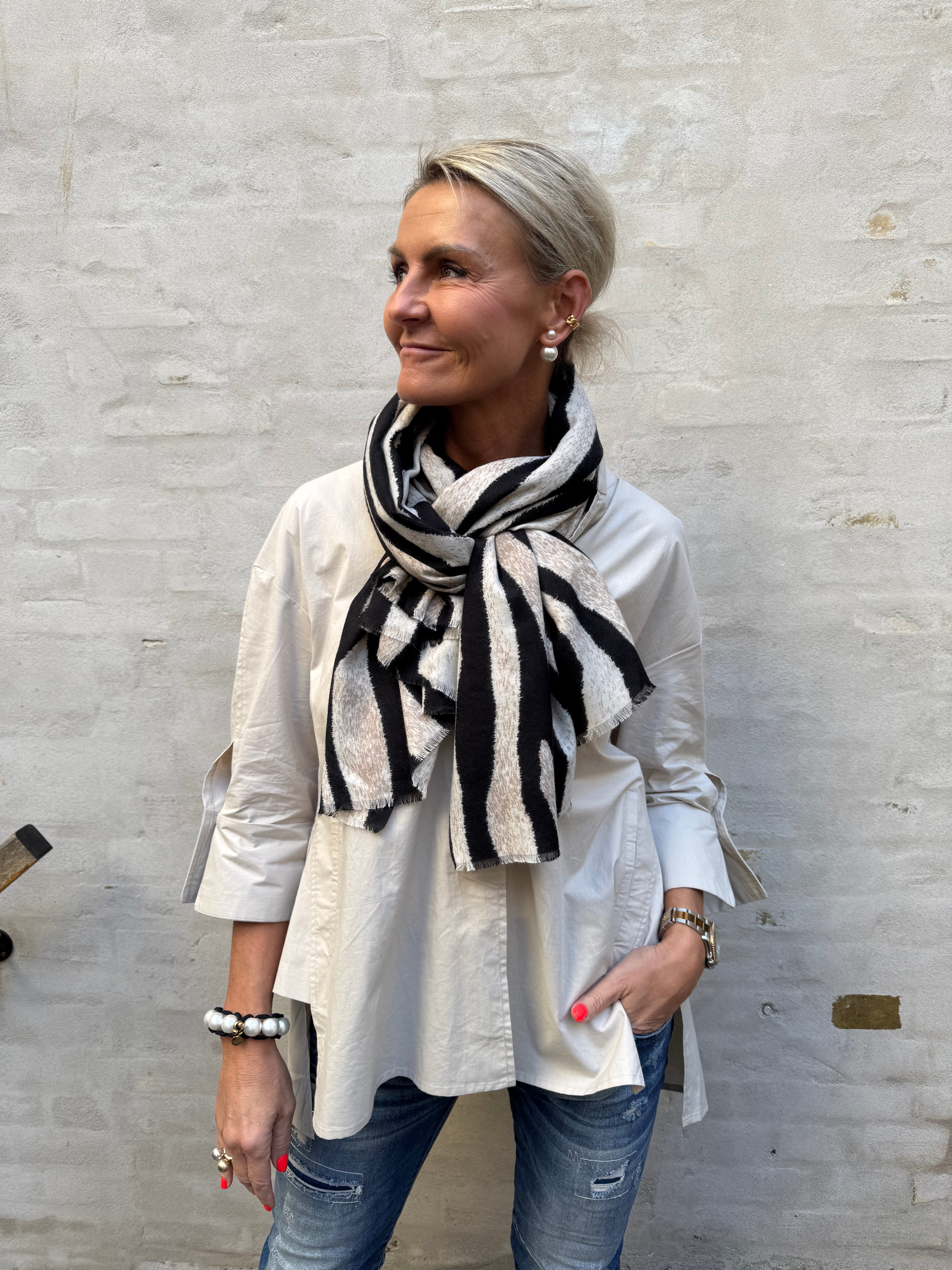 ALVIDA winter scarf - Creme