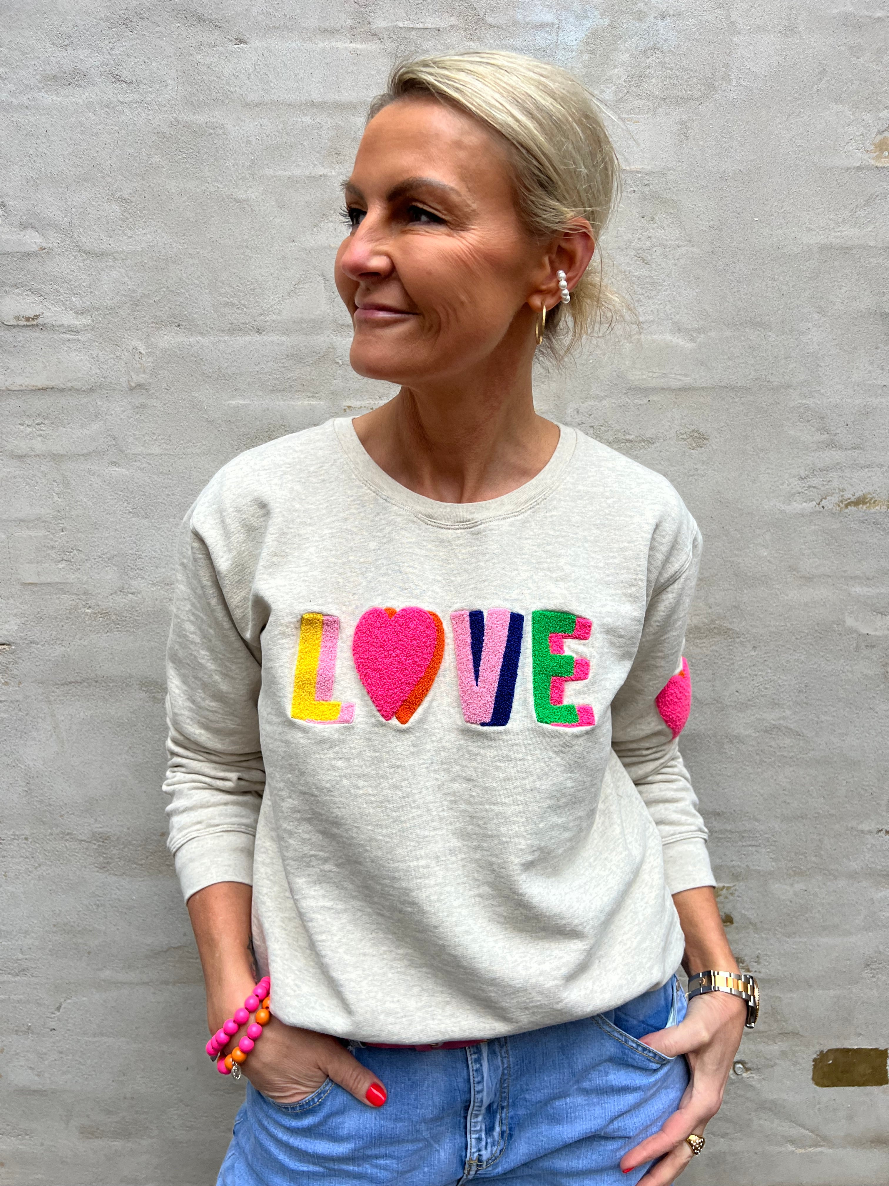 LOVE S-shirt multi- grey