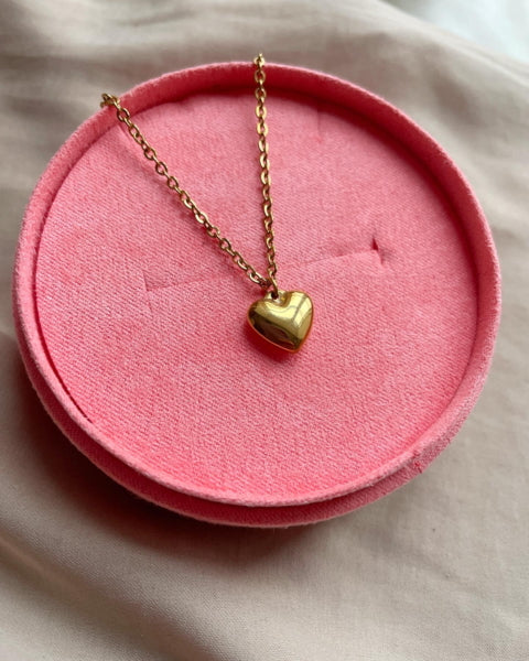 Long love heart necklace