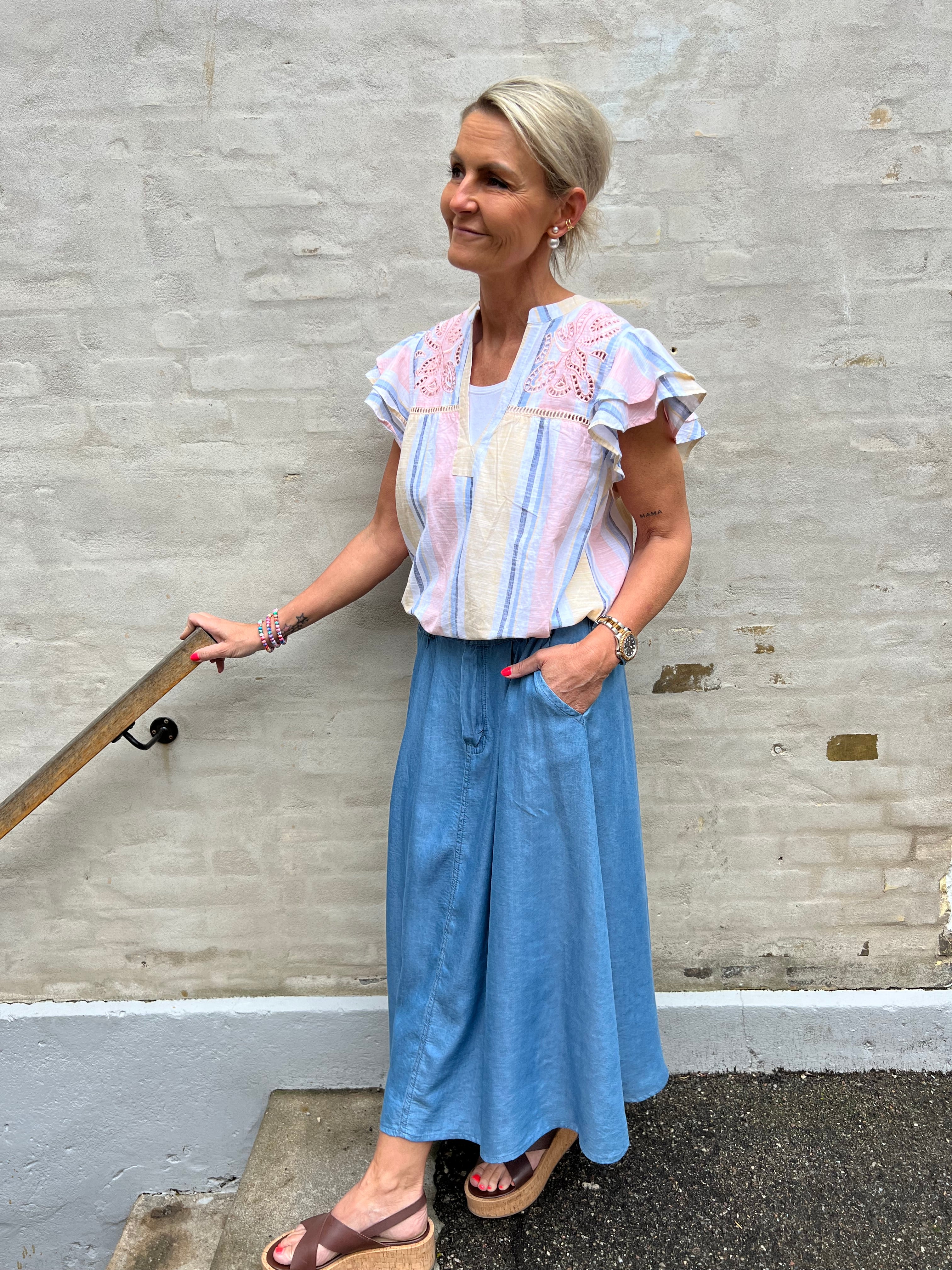 Christel Top - Yellow Stripe