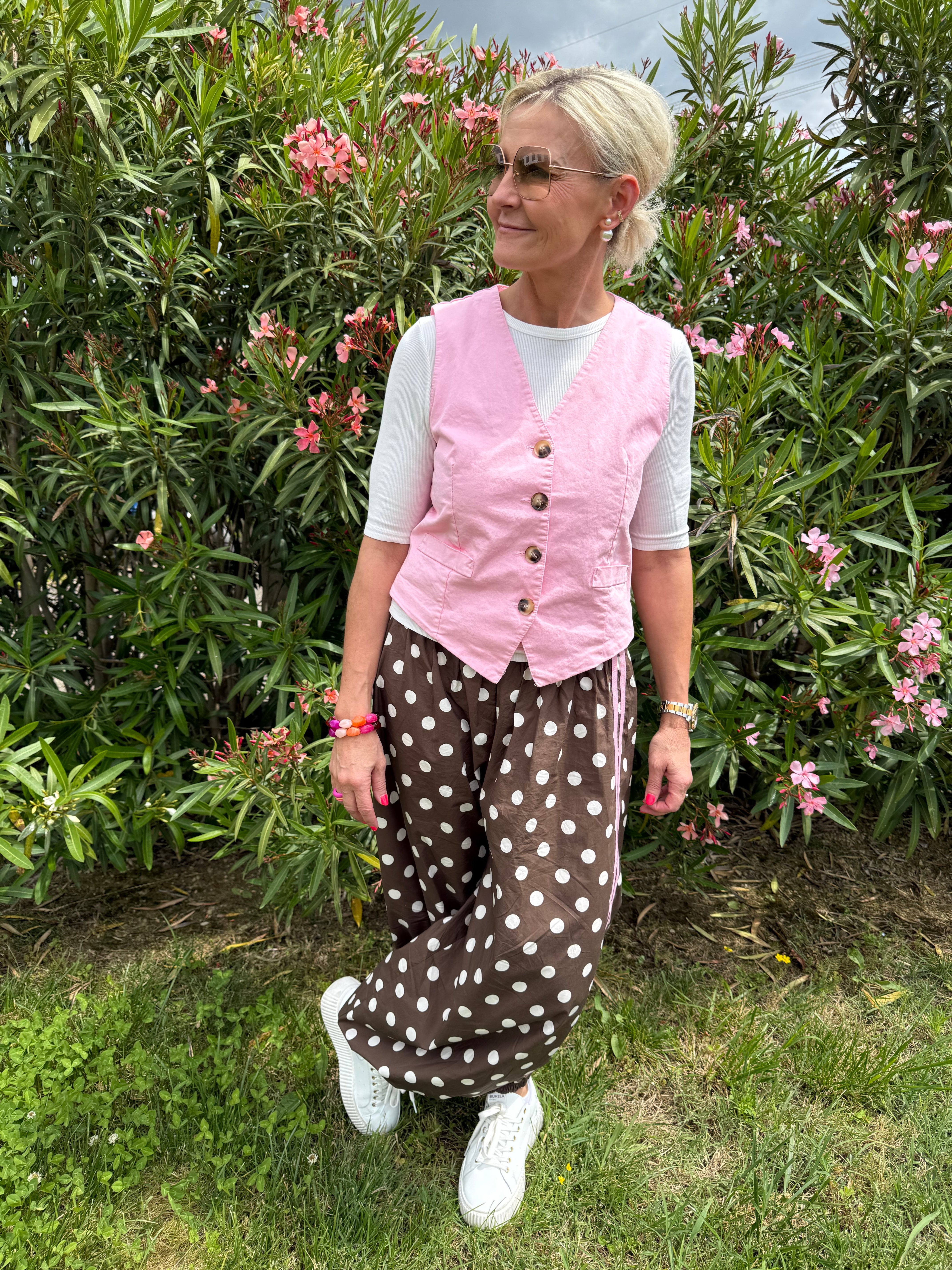 PREORDER-Ballon Dot Pants - Choko