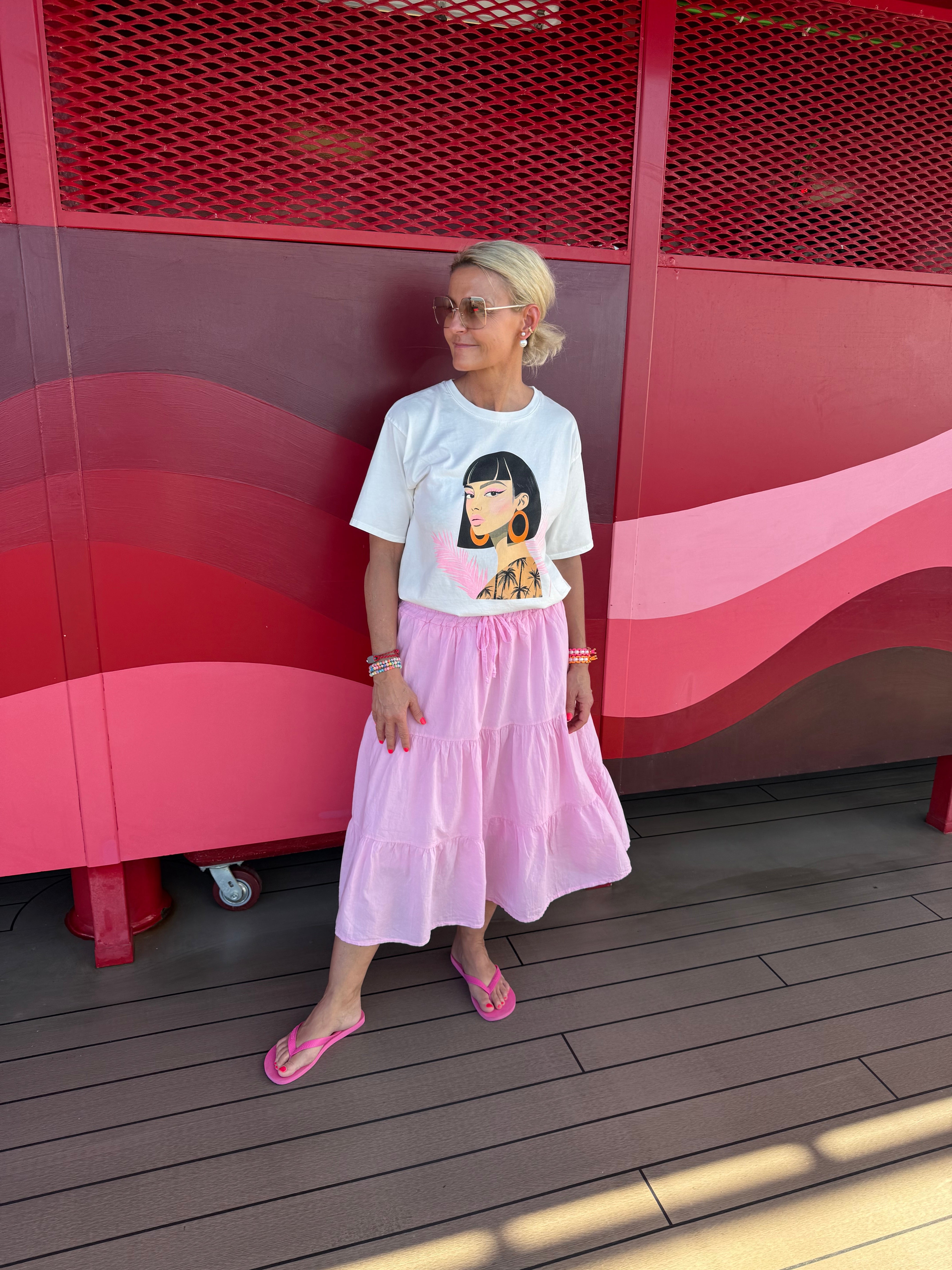 Summer Vibe Skirt - Pink