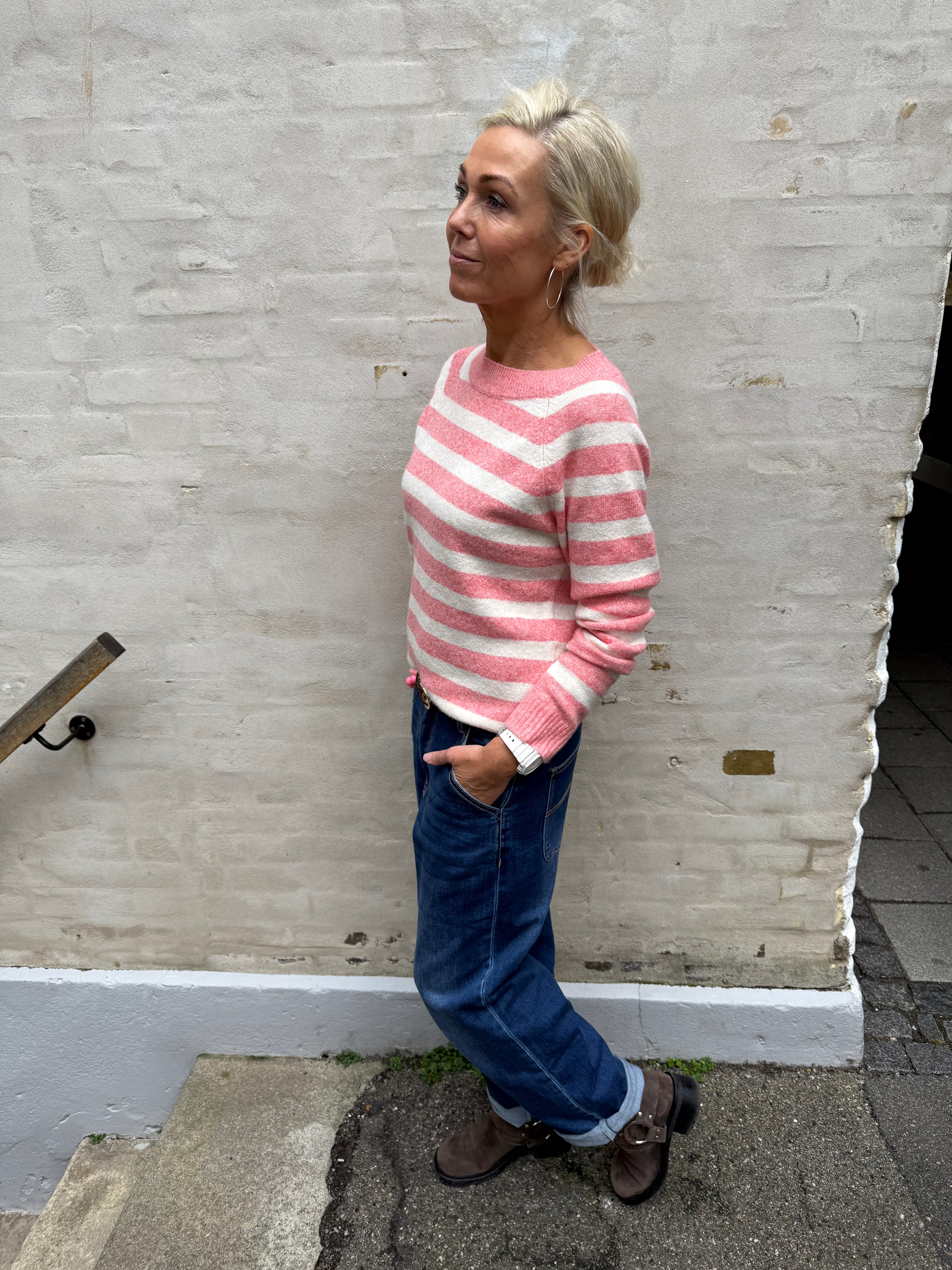 DOFFY O-NECK BLOUSE - Coral Paradise/BIRCH