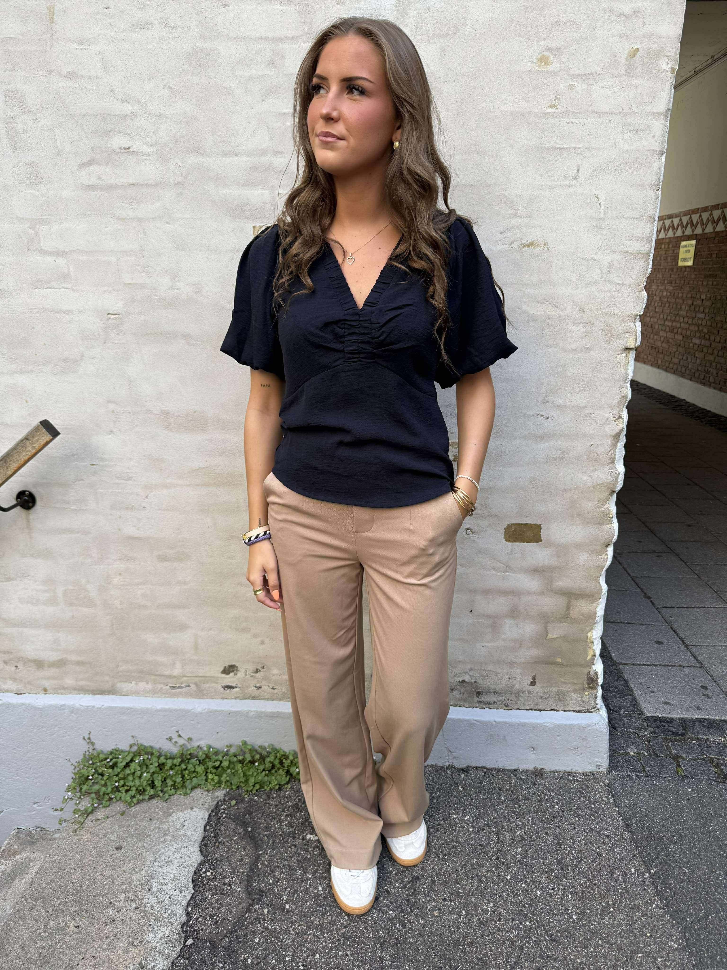 Irina Structure Blouse Navy