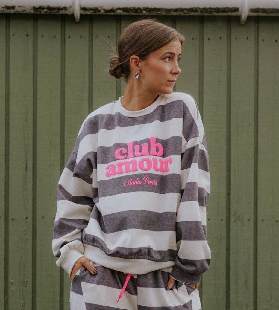 Club Sweat - Brown/Pink/Neon