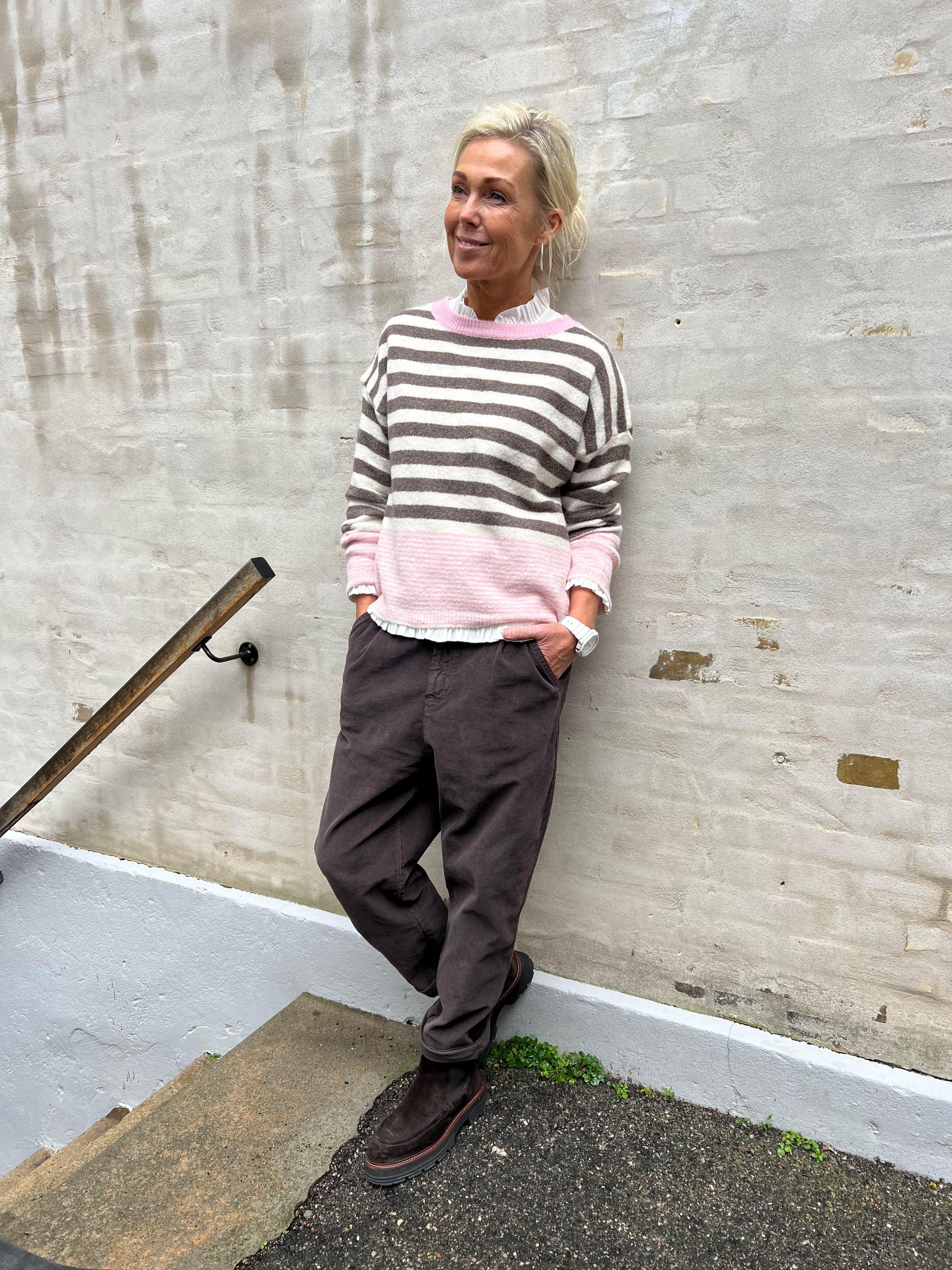 Elara Knit - Fango/Burro/Rosa