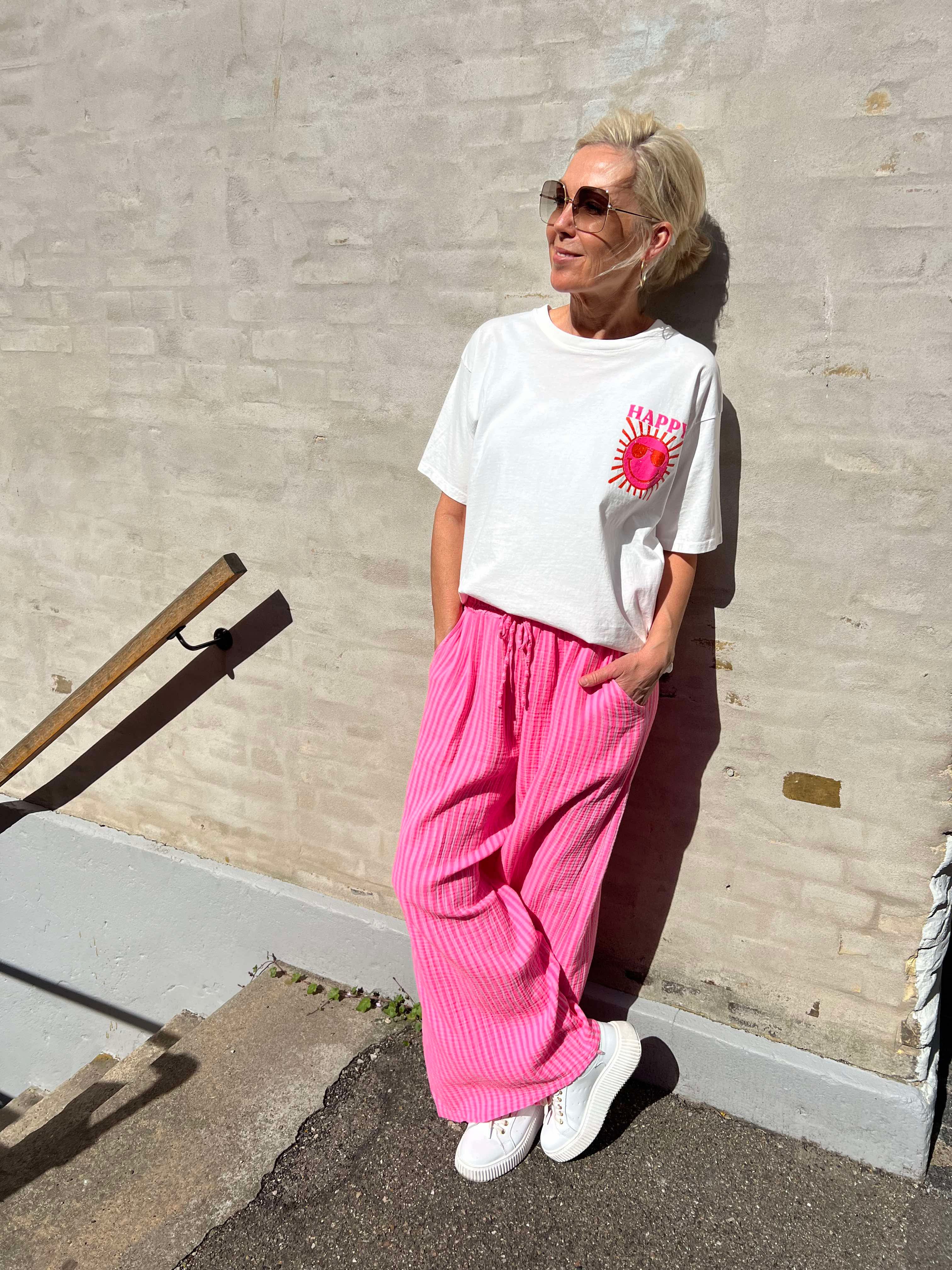 Diddy pant strib pink