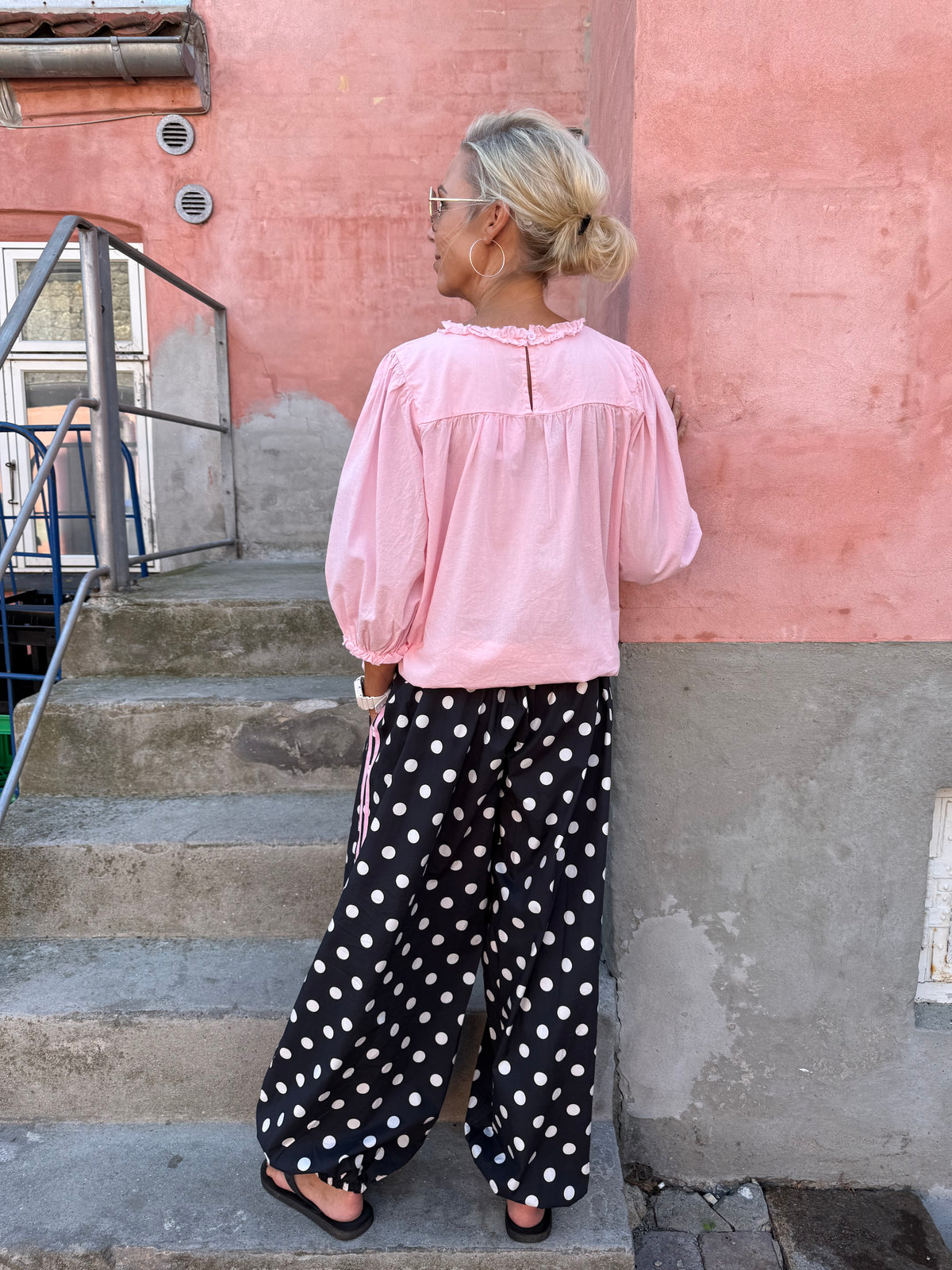 Ballon Dot Pants - Black/White