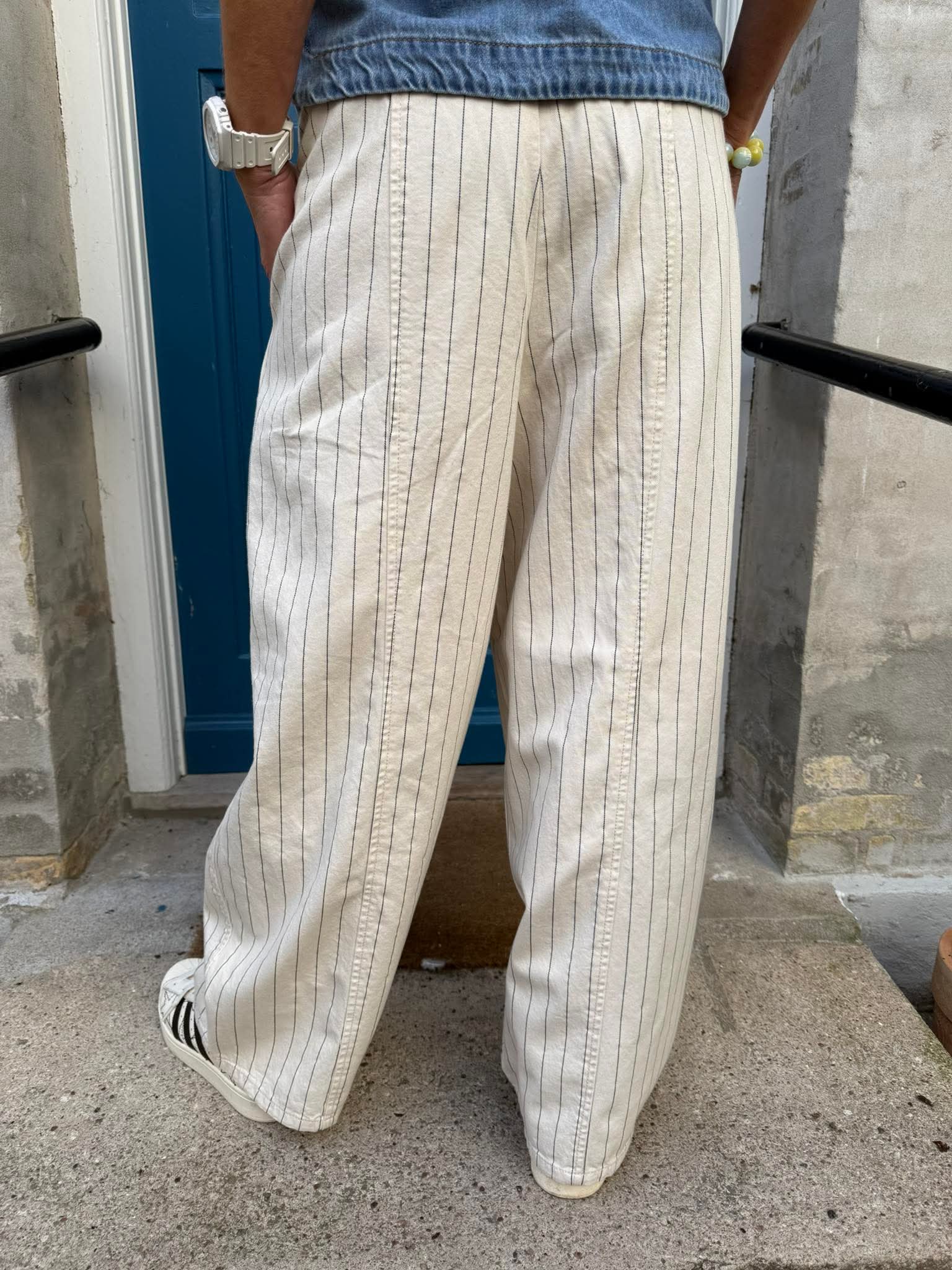 CALLY DENIM PANT - Birch/Black