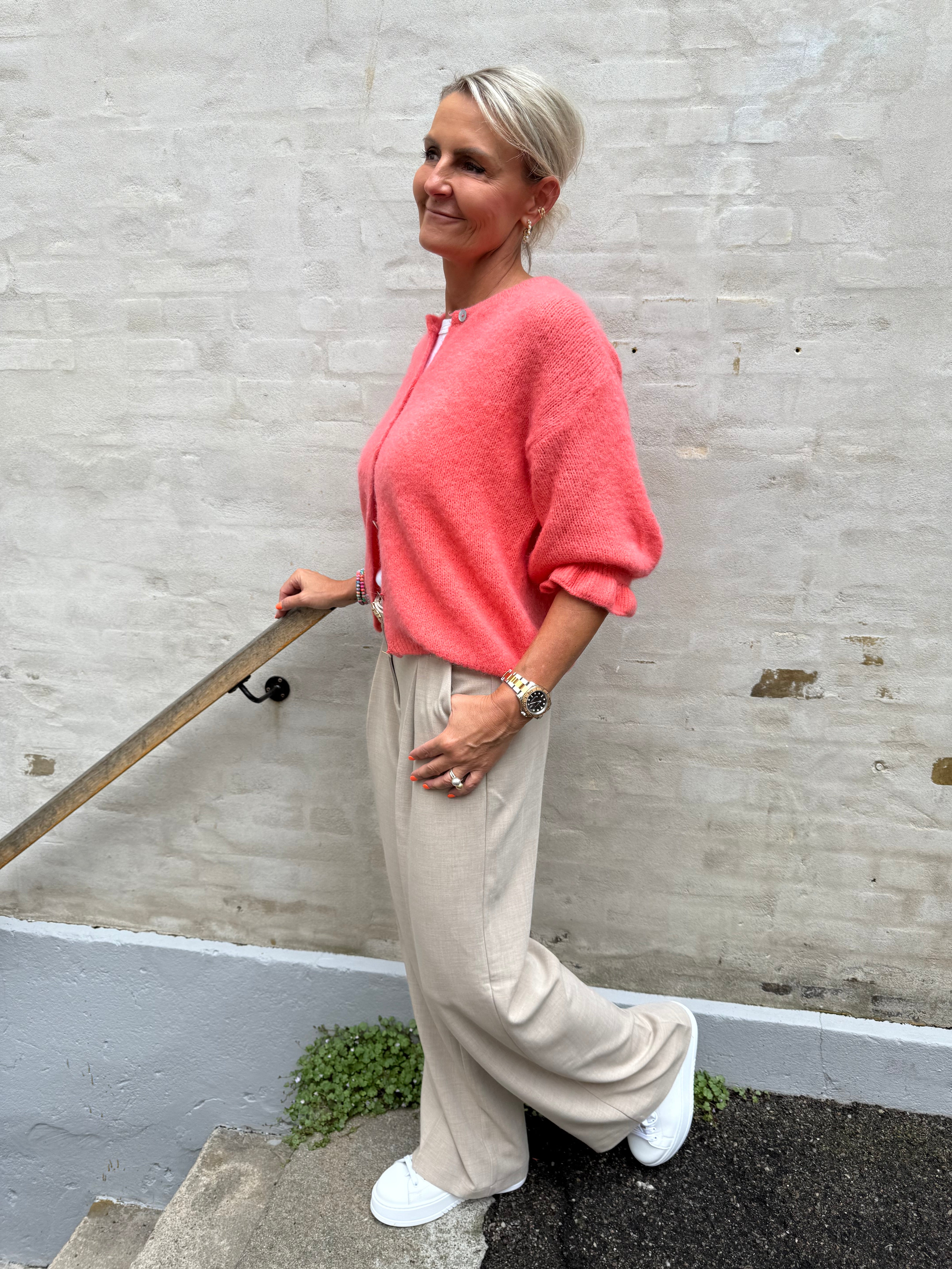 Ivy wide pant tannin melange