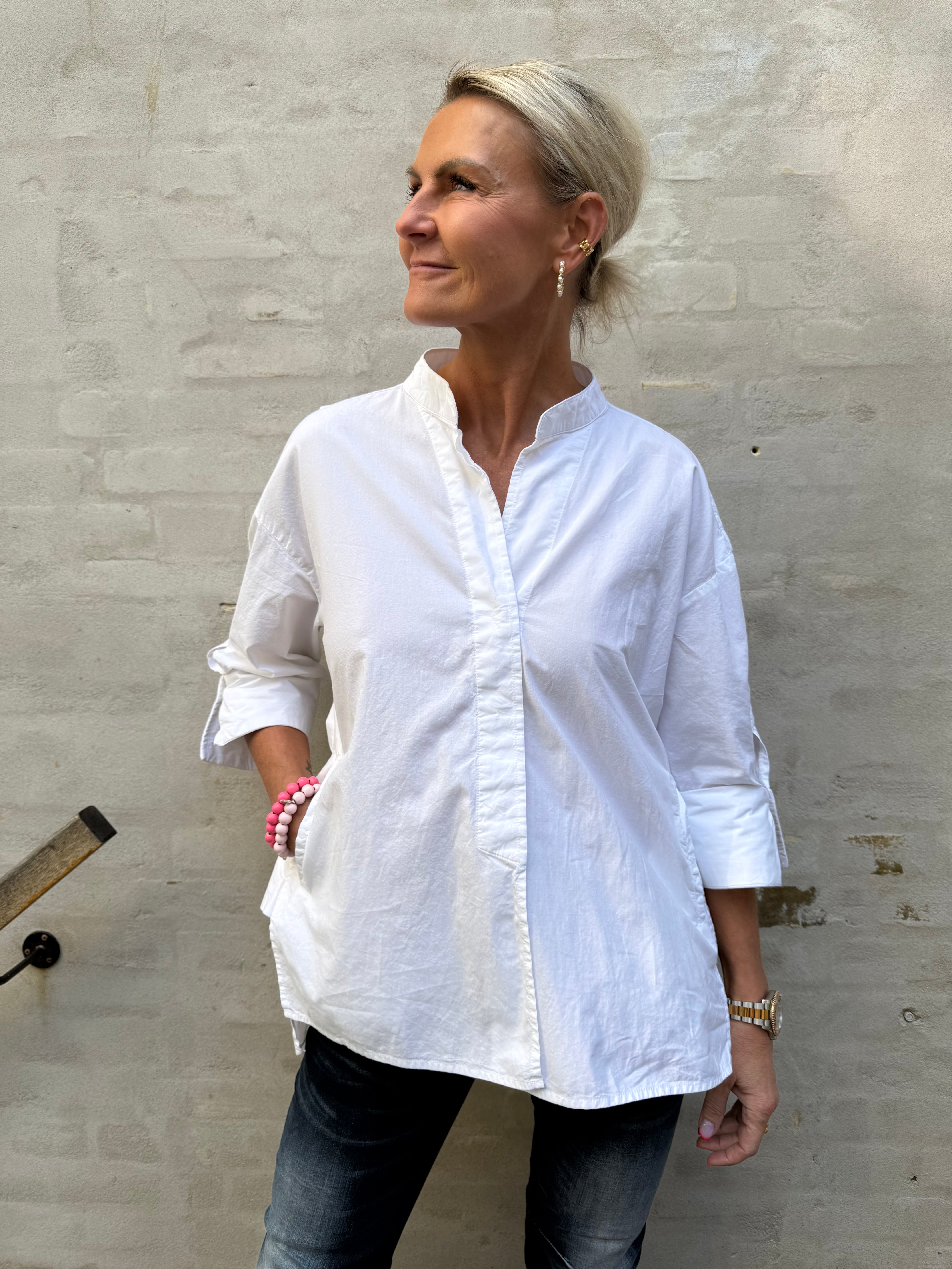Luna shirt The good luck club - Paper White