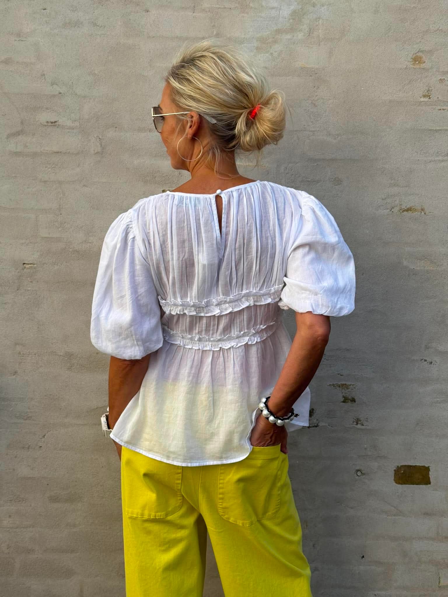 Kiril S Voile Blouse - White