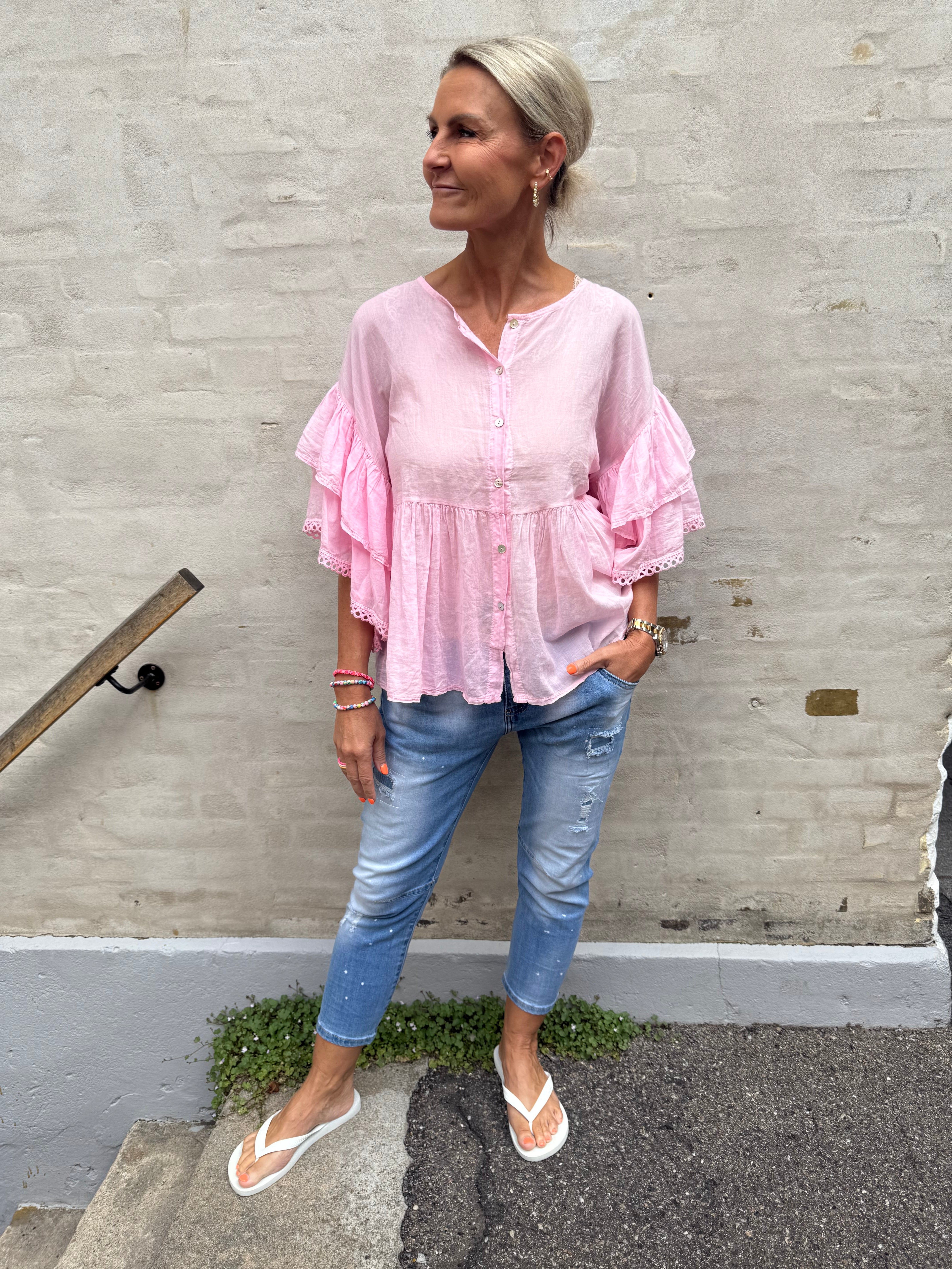 Rosita Skjorte bluse - Pink