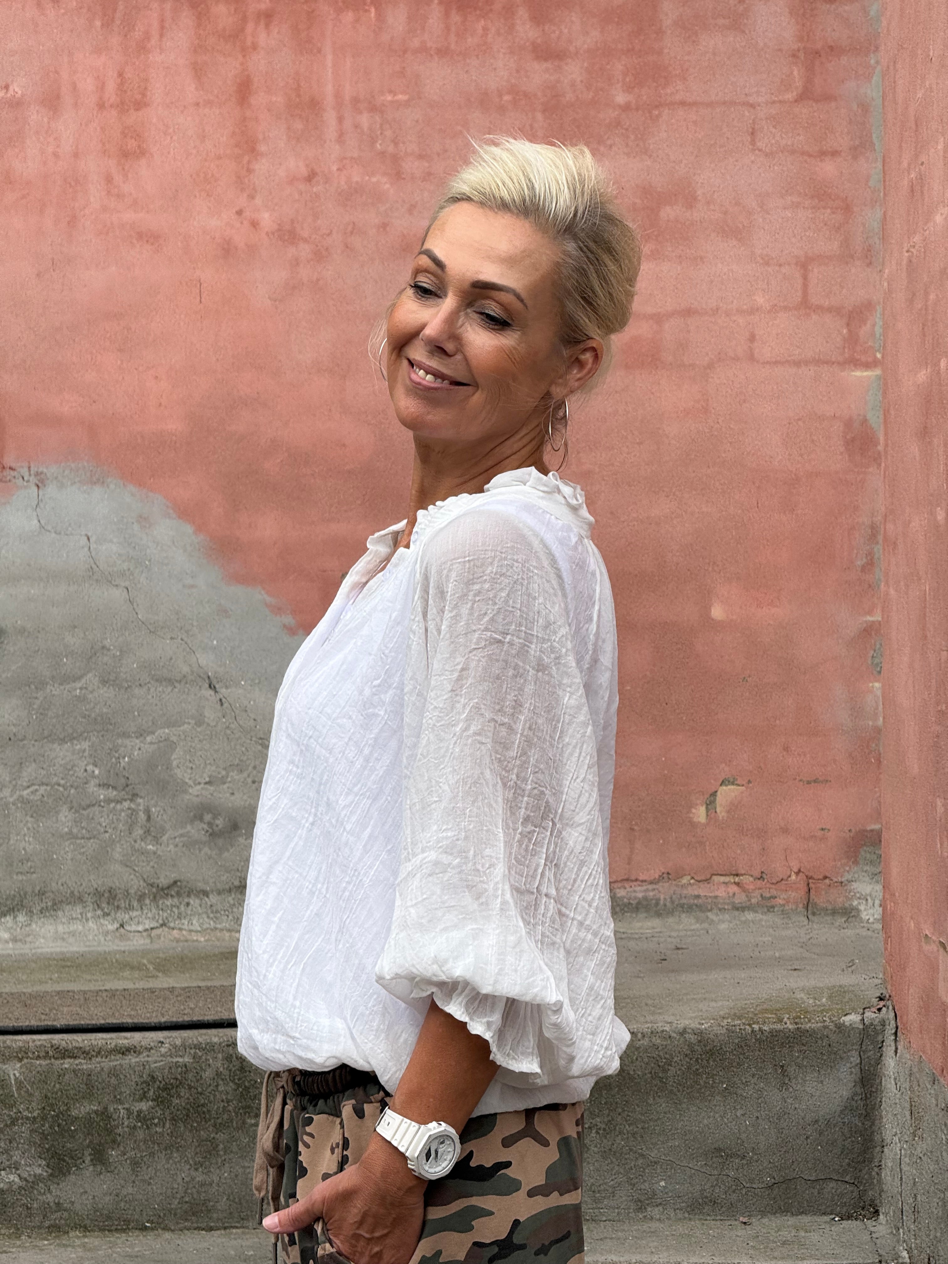 Tulle Shirt - White