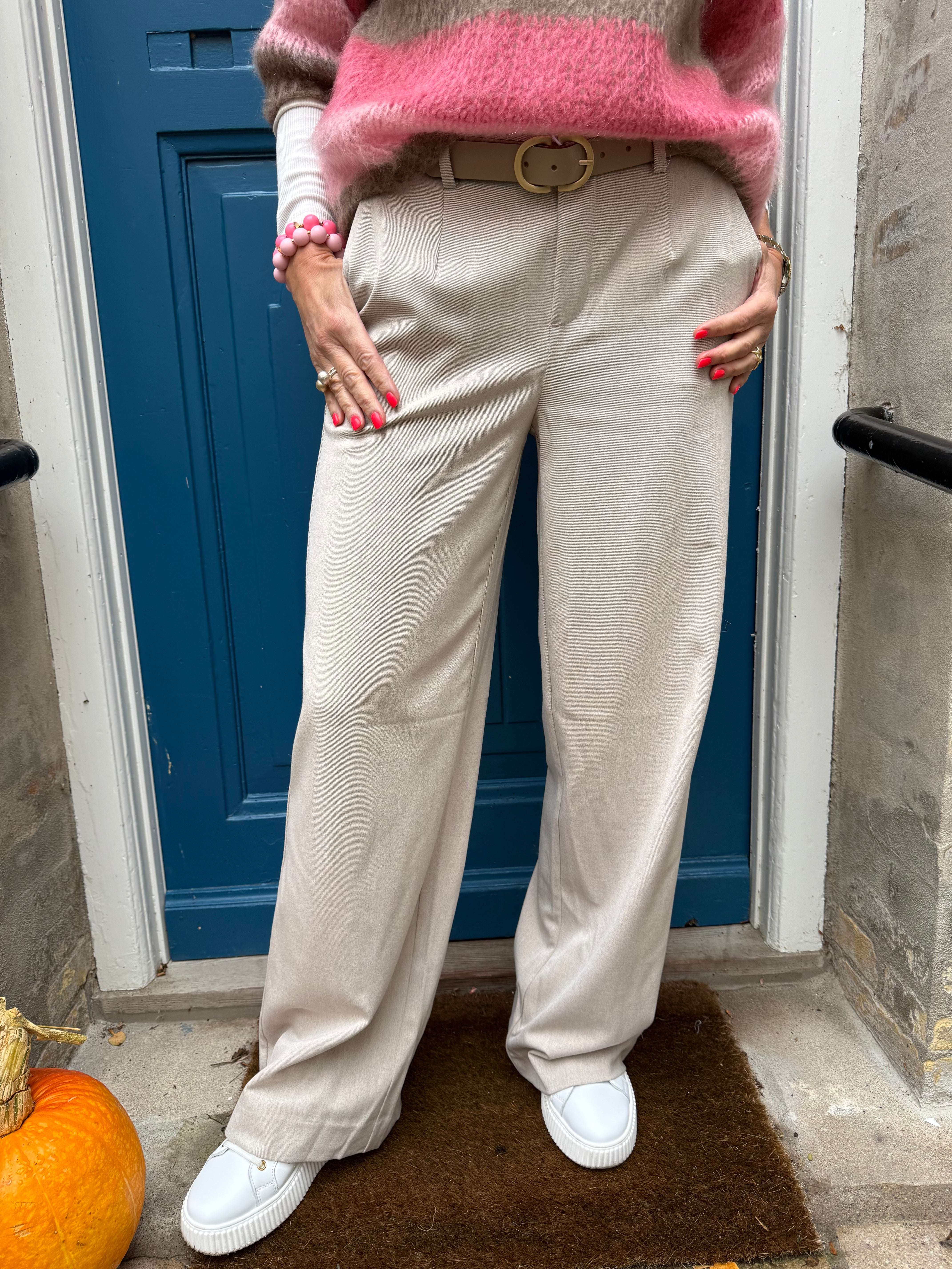 Lisa WIDE pant - Humus Melange