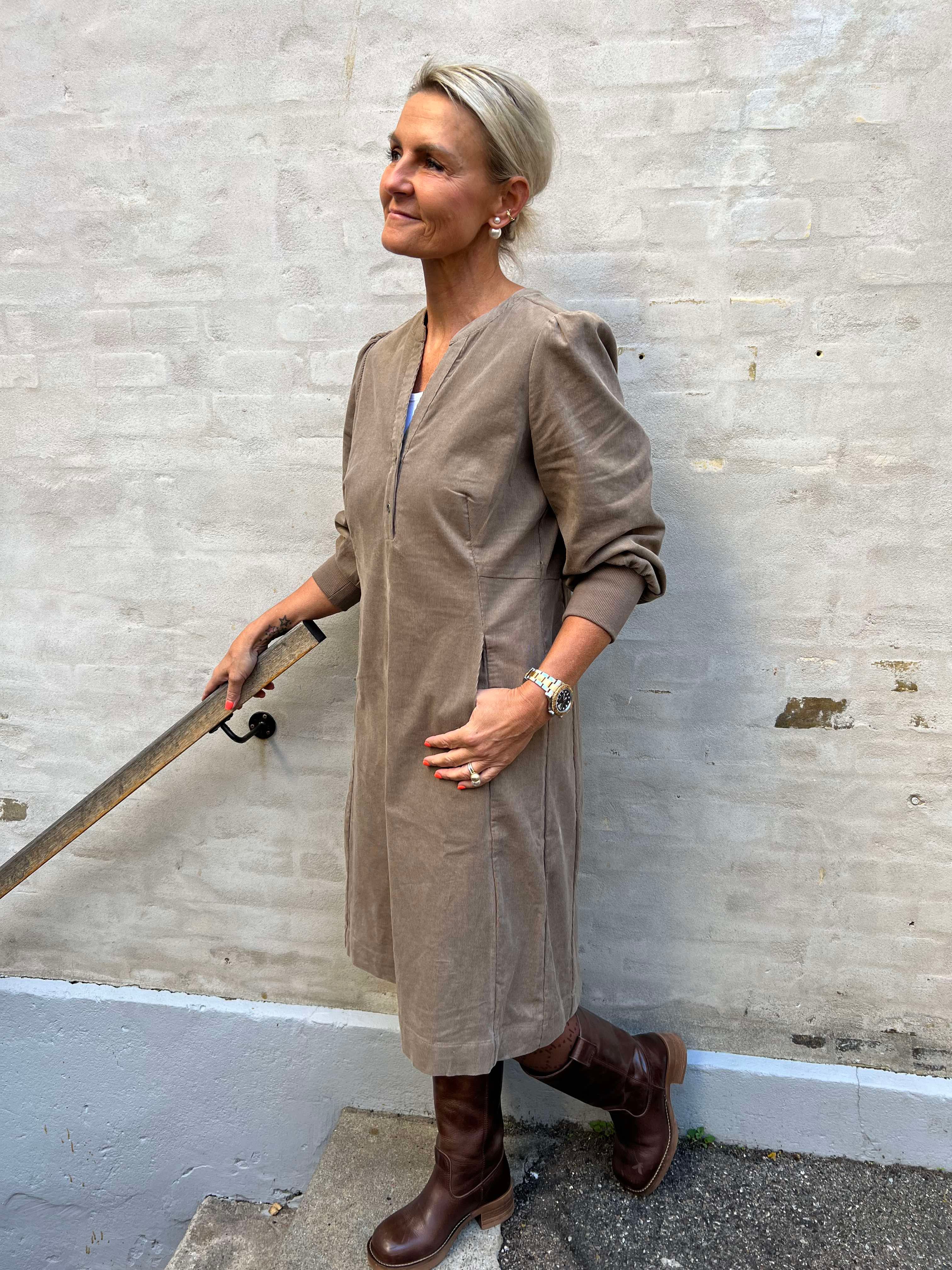 Rhaena Dress - Timber Wolf