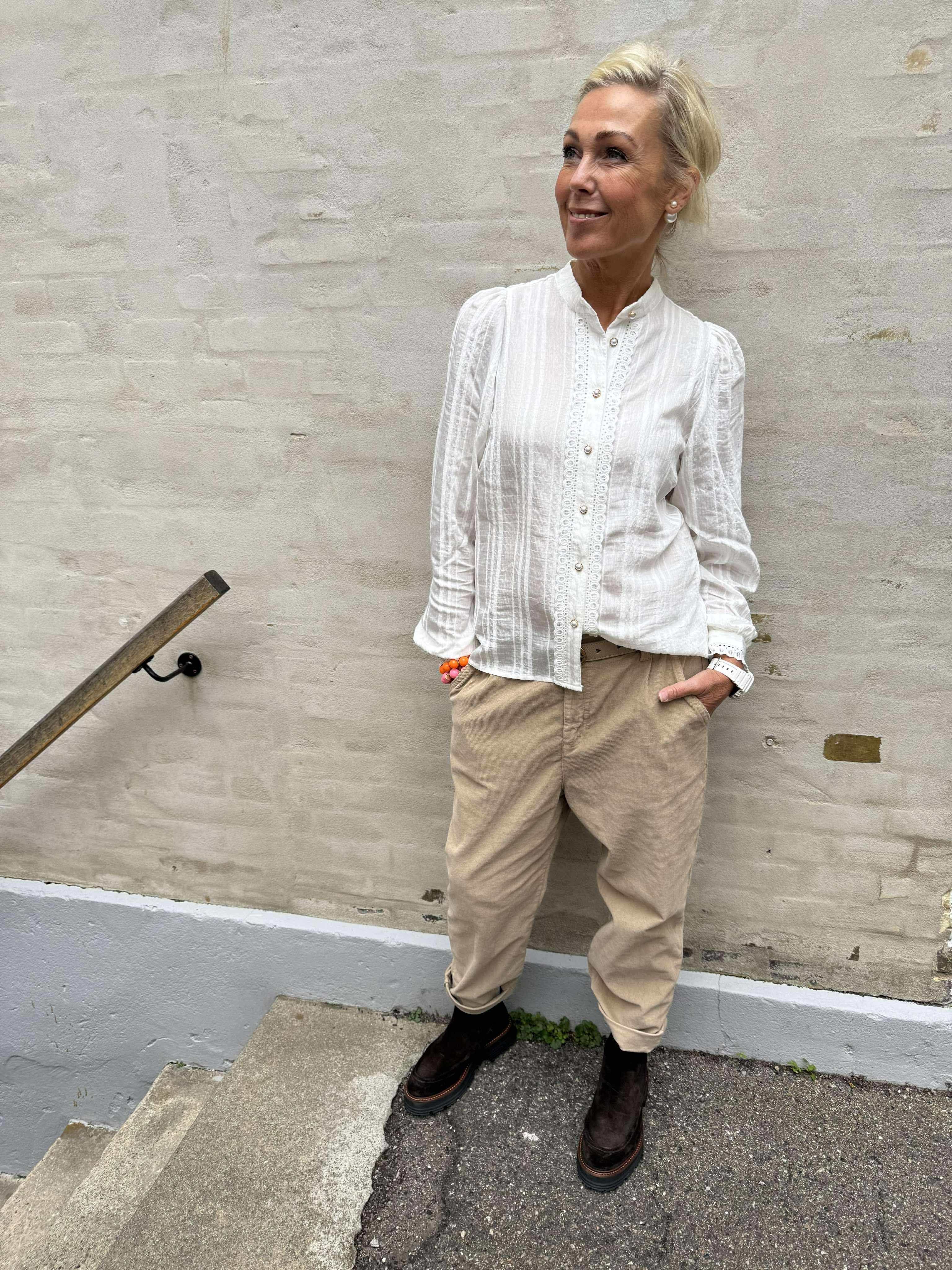 KesiCC Lace Shirt - White