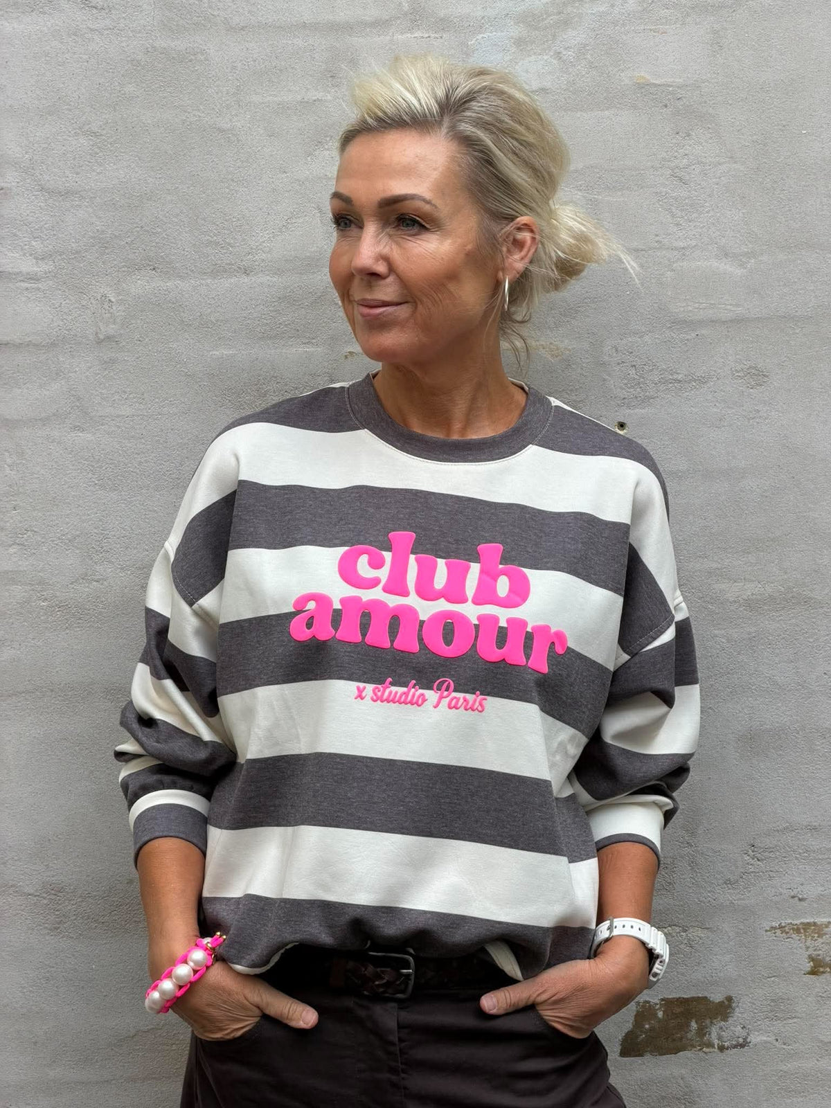 Club Sweat - Brun/Rosa/Neon