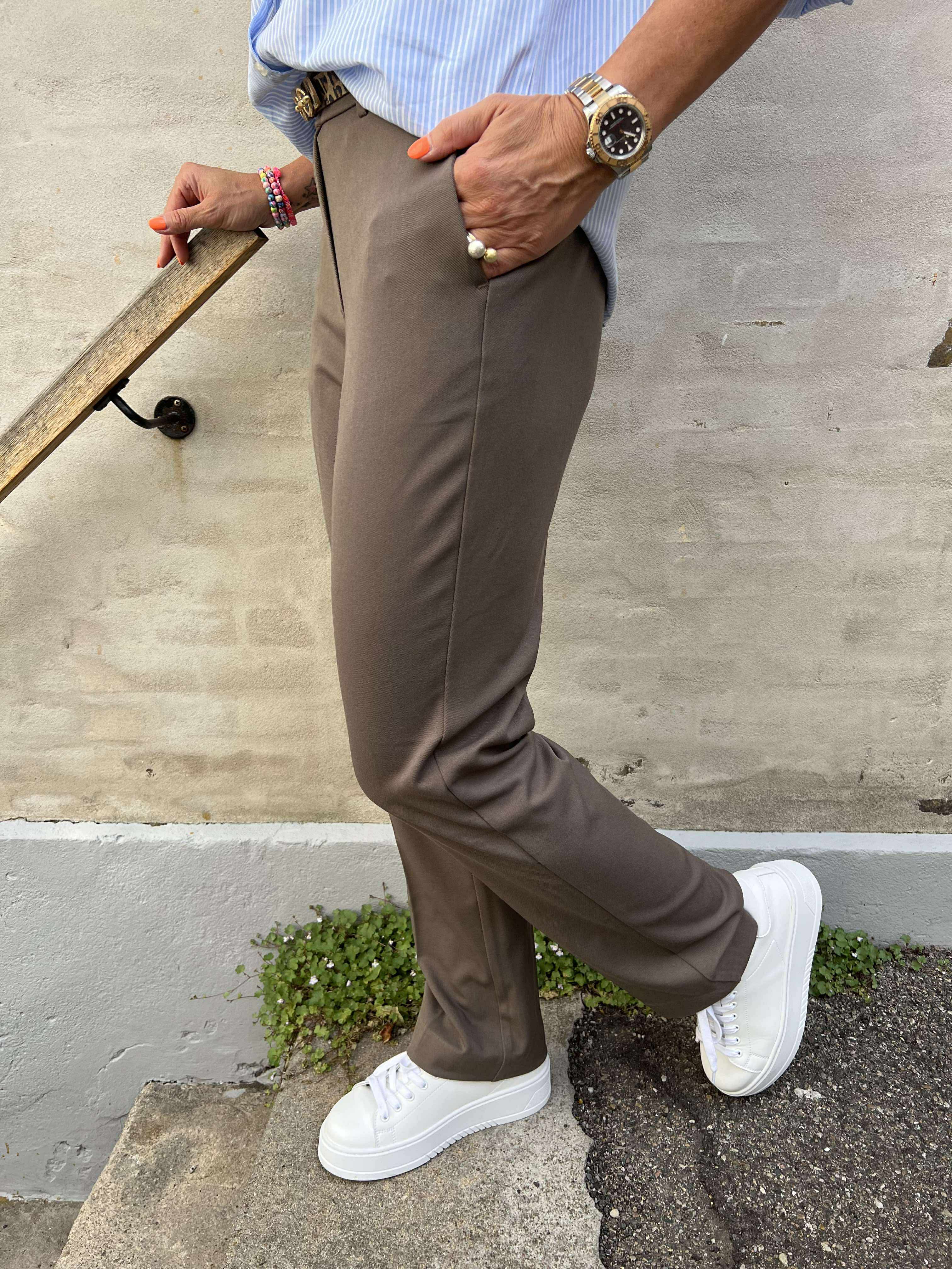 Lisa Straight Pant - Morel