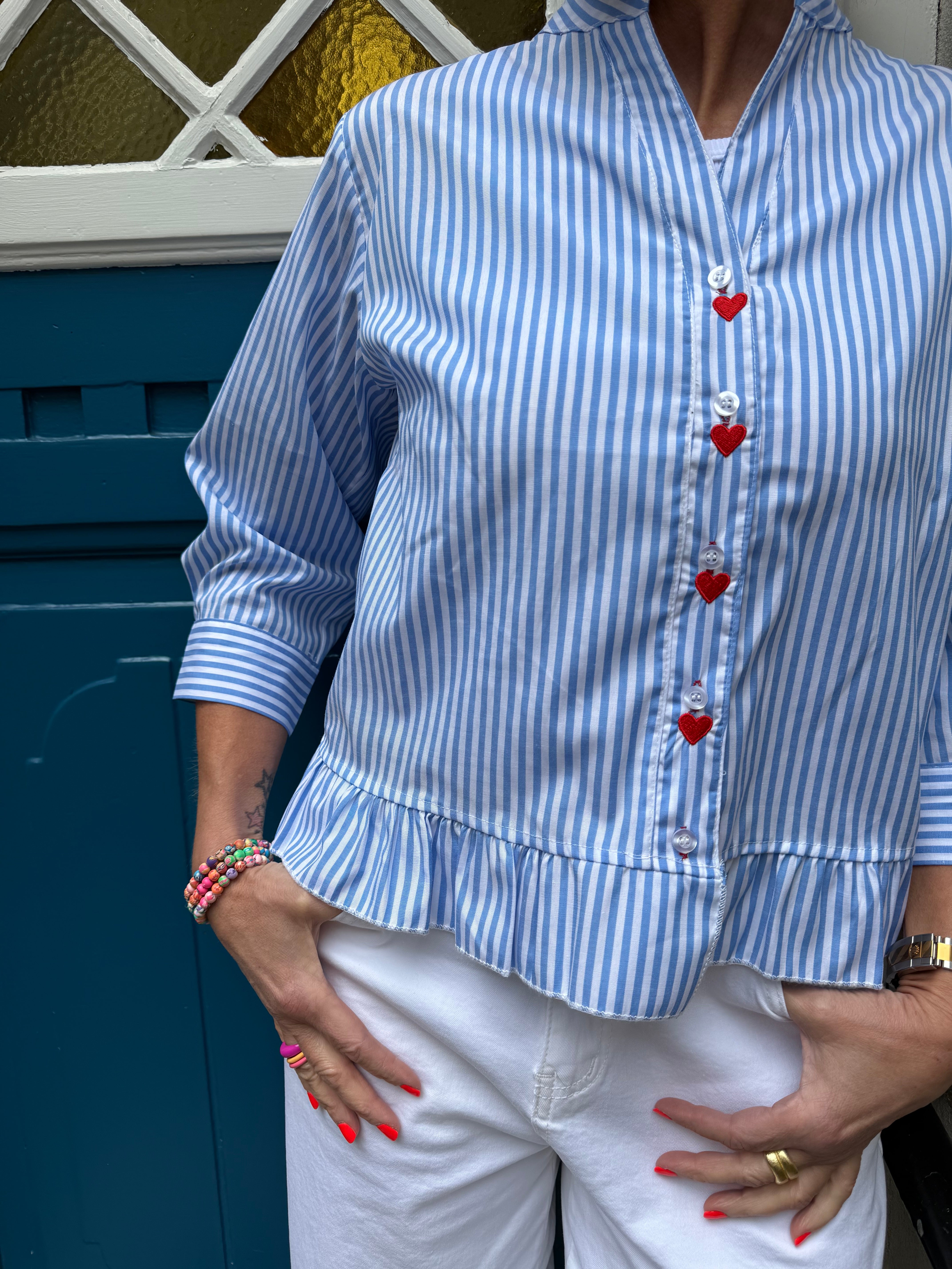 Lobster Shirt - Blue Stripe