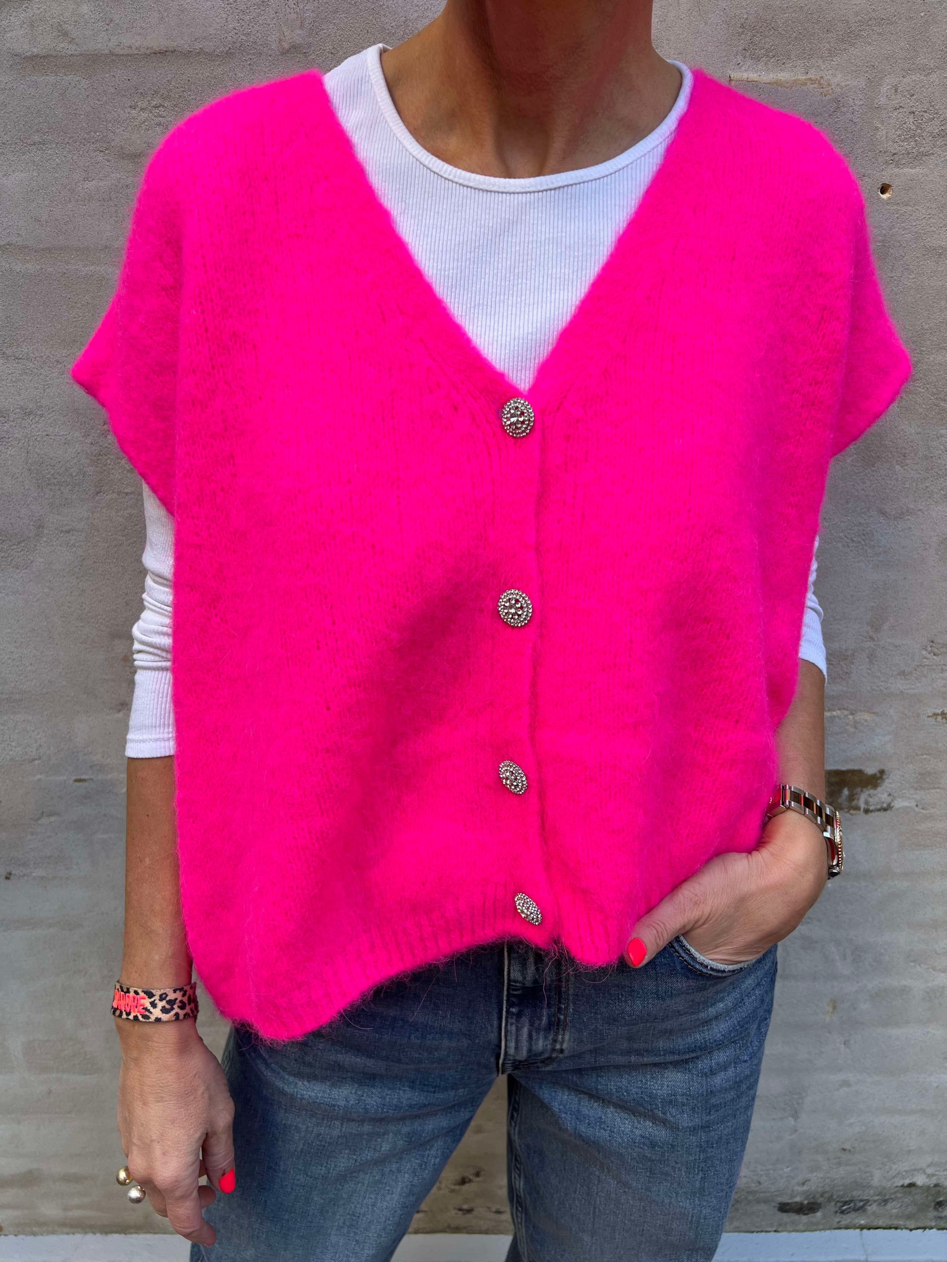 Mynte vest neon pink