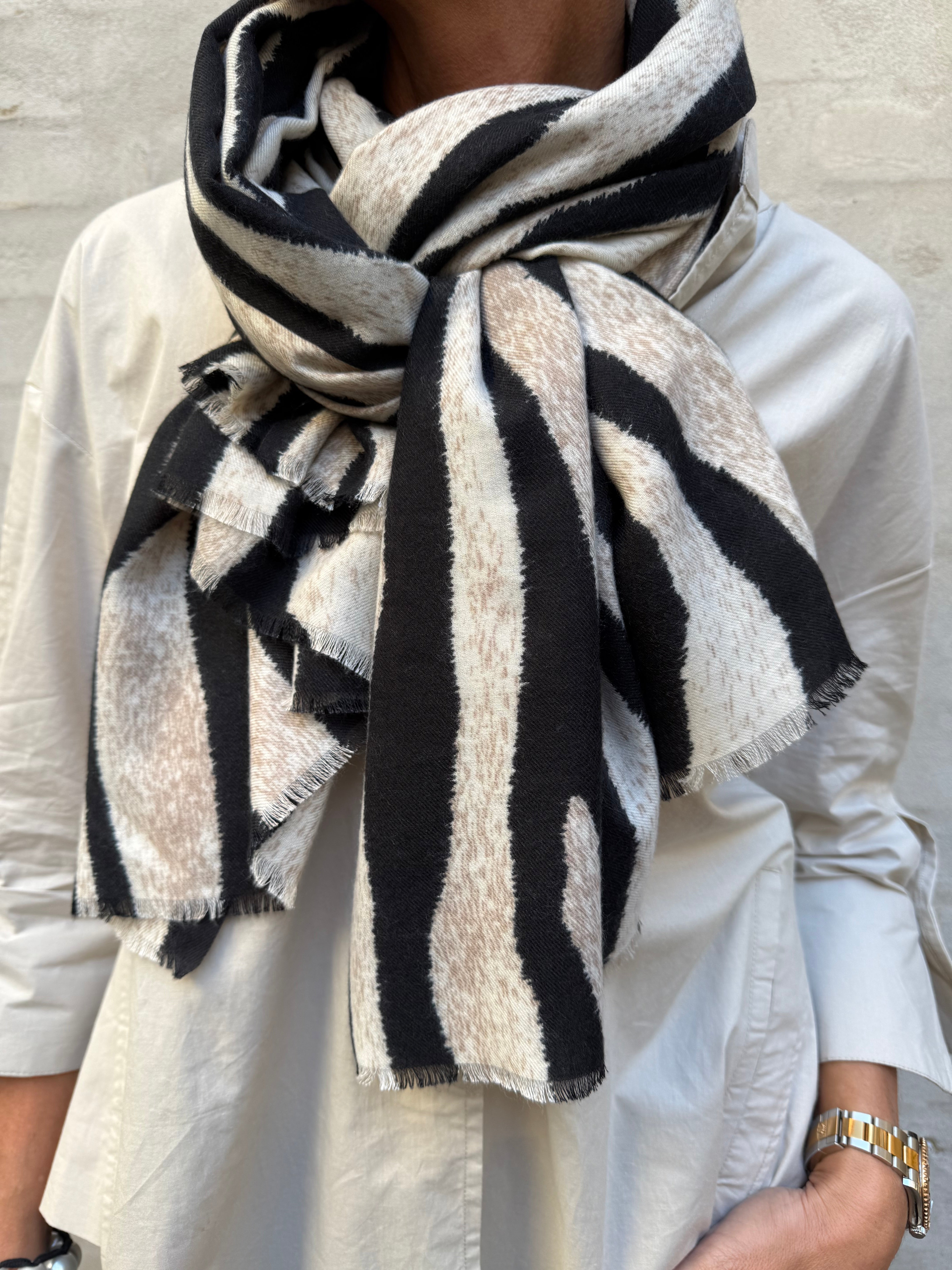 ALVIDA winter scarf - Creme