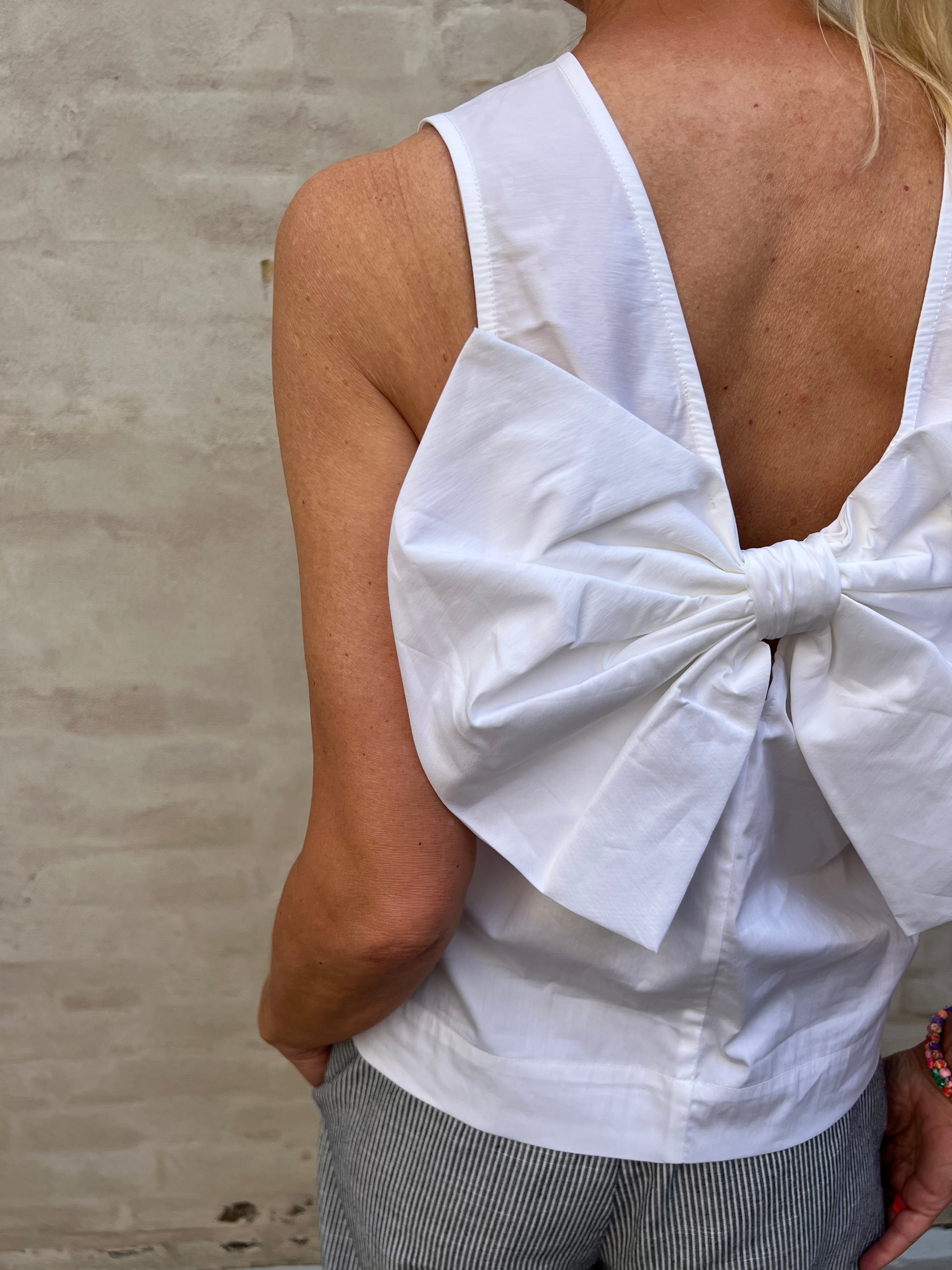 Sanna Bow Top White