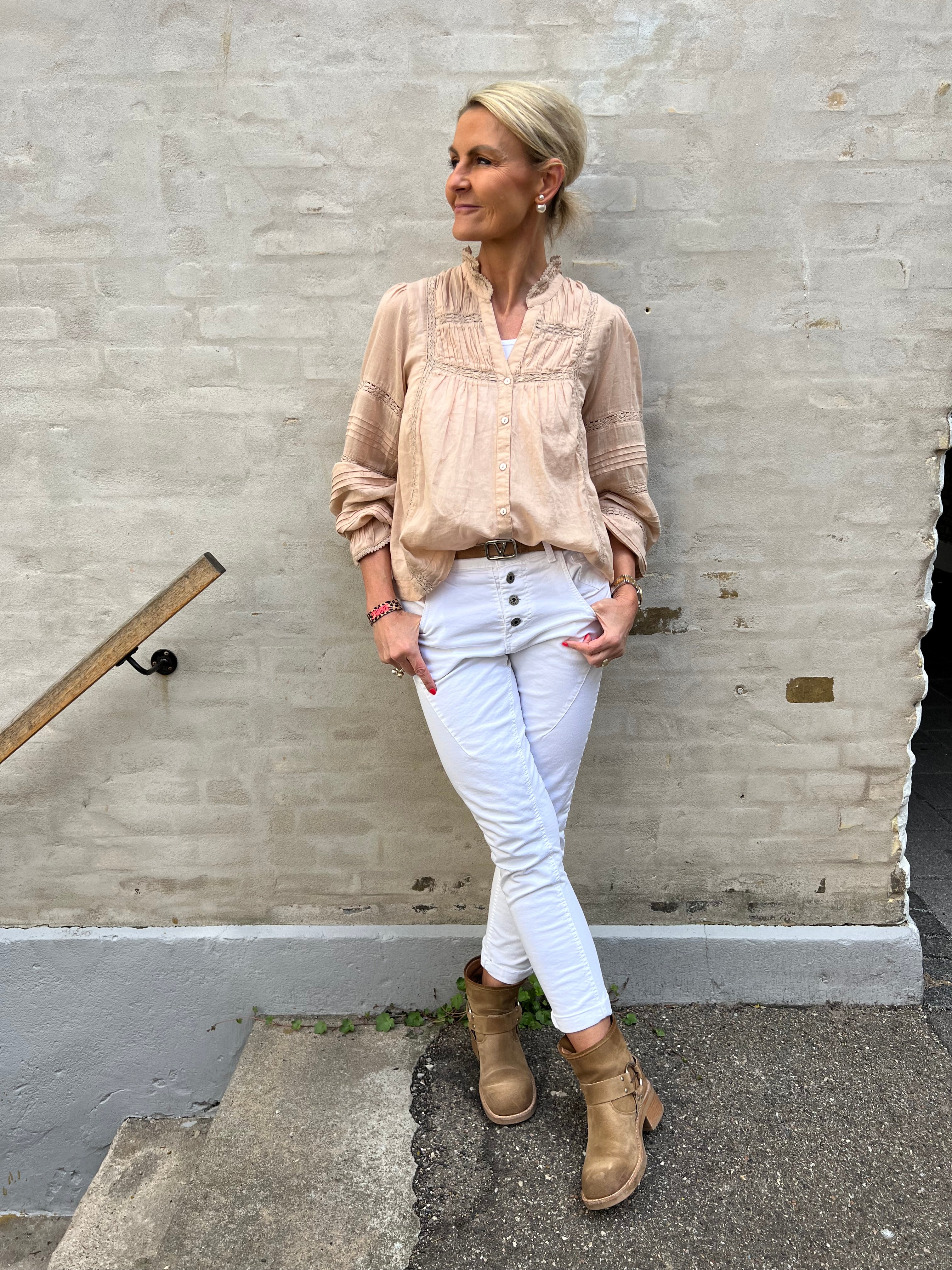Lyla voile blouse toffee