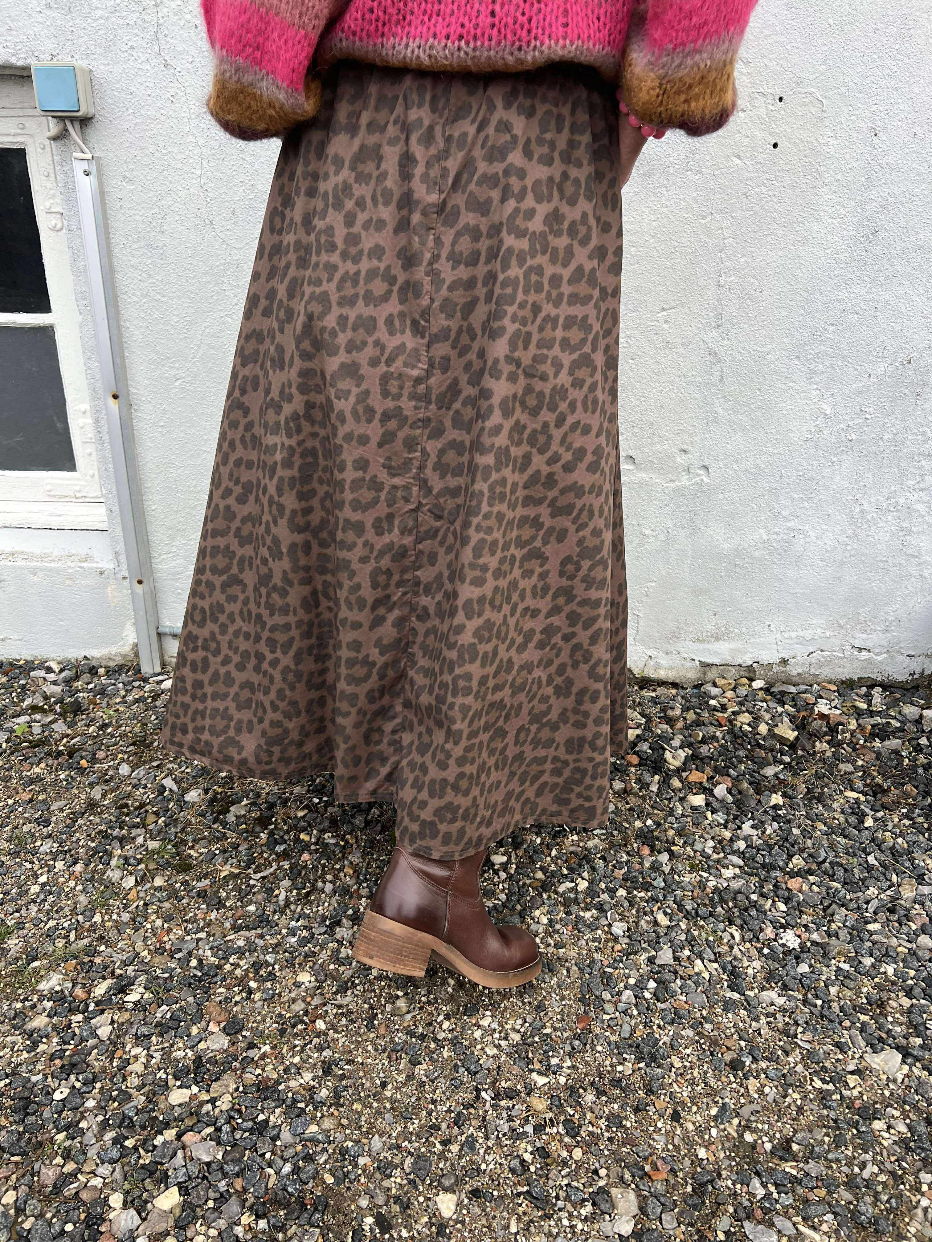 ABBIE Skirt - Mocca Leo