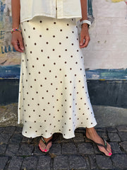 Bovary Dot Skirt - Creme