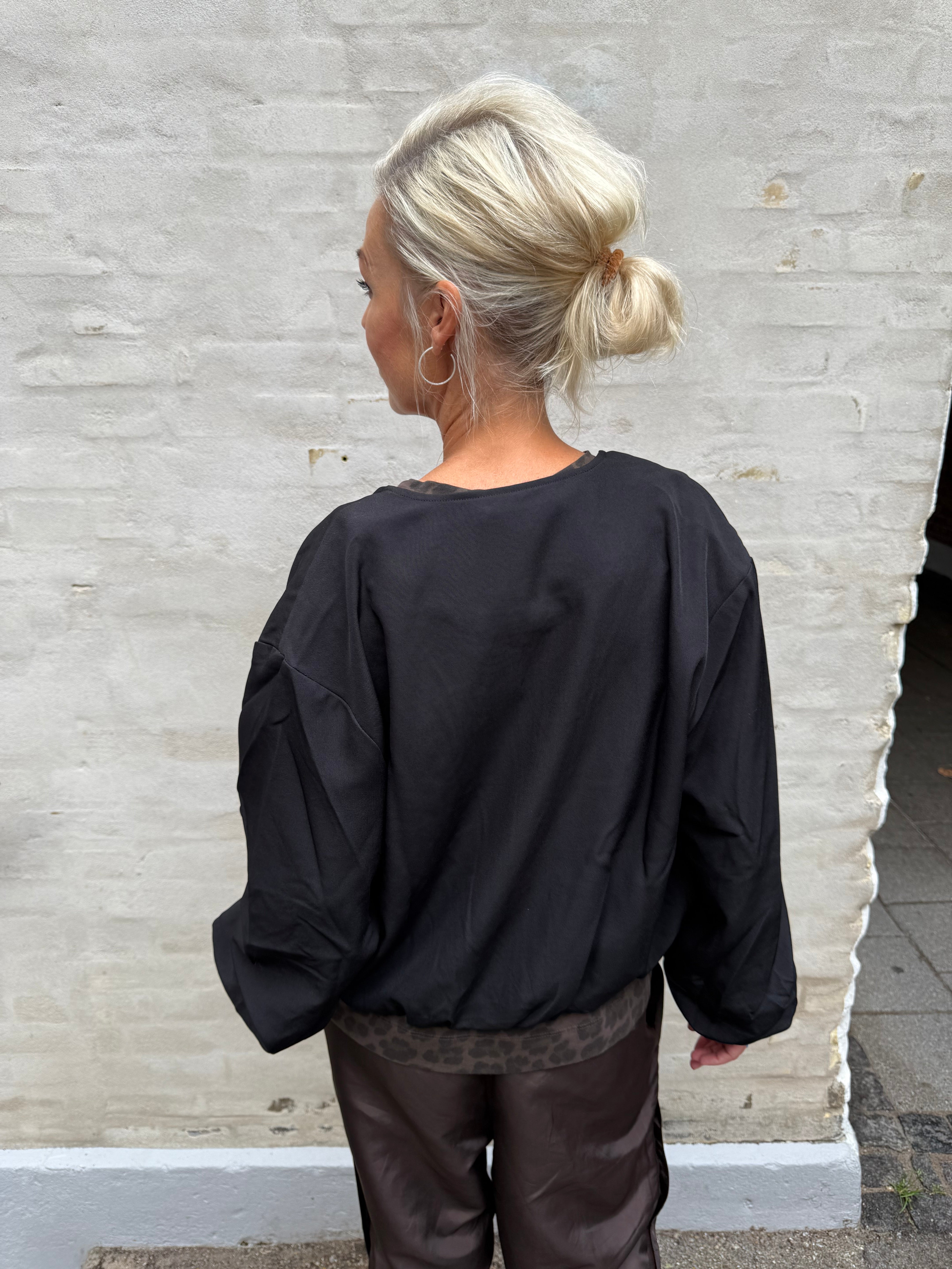 Luna Balloon Zip Jacket - Black