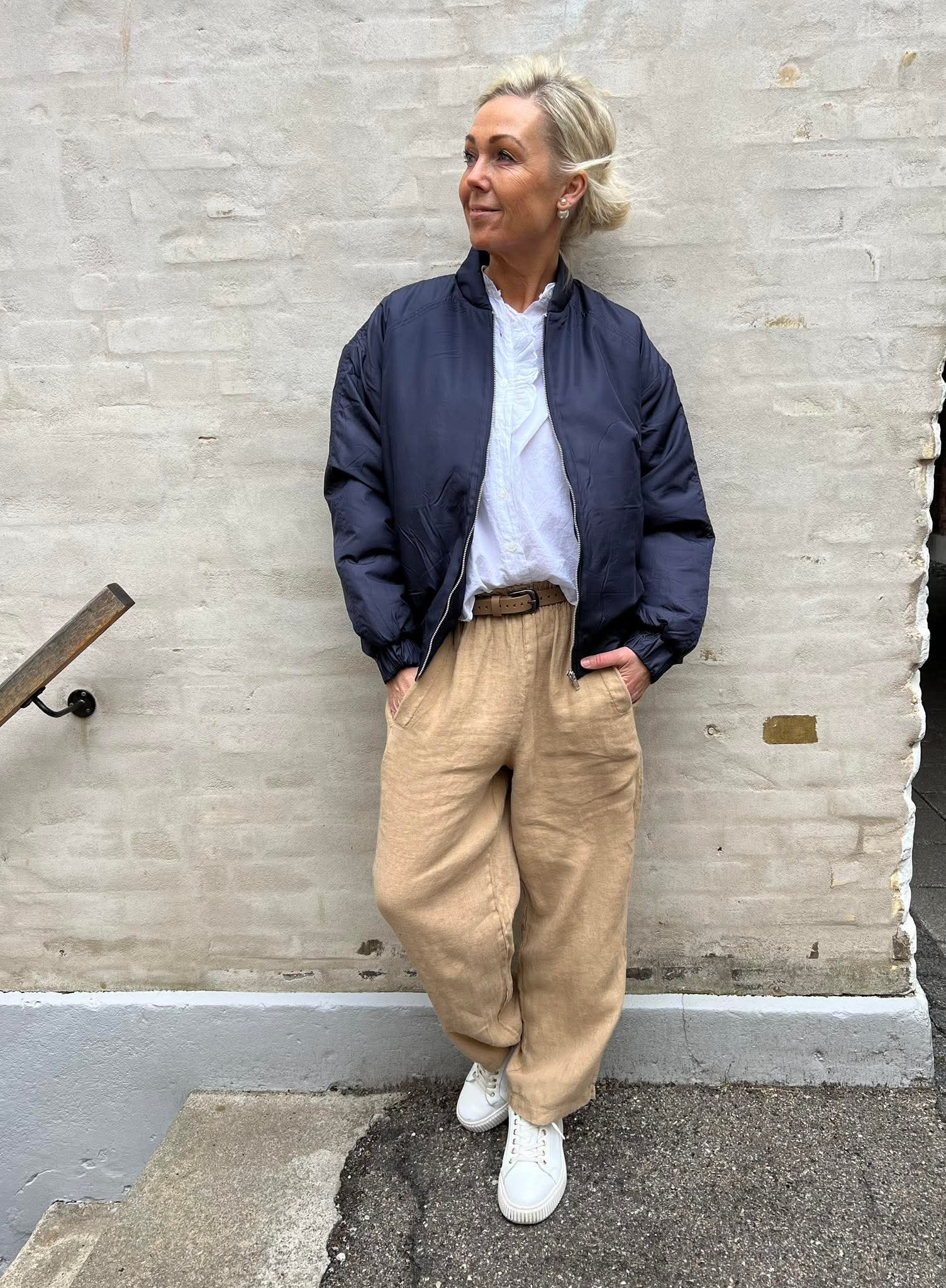 Lobster Bomber jacket - Navy Blue