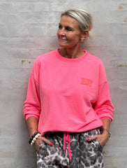 Not Allowed Sweat - Pink Neon