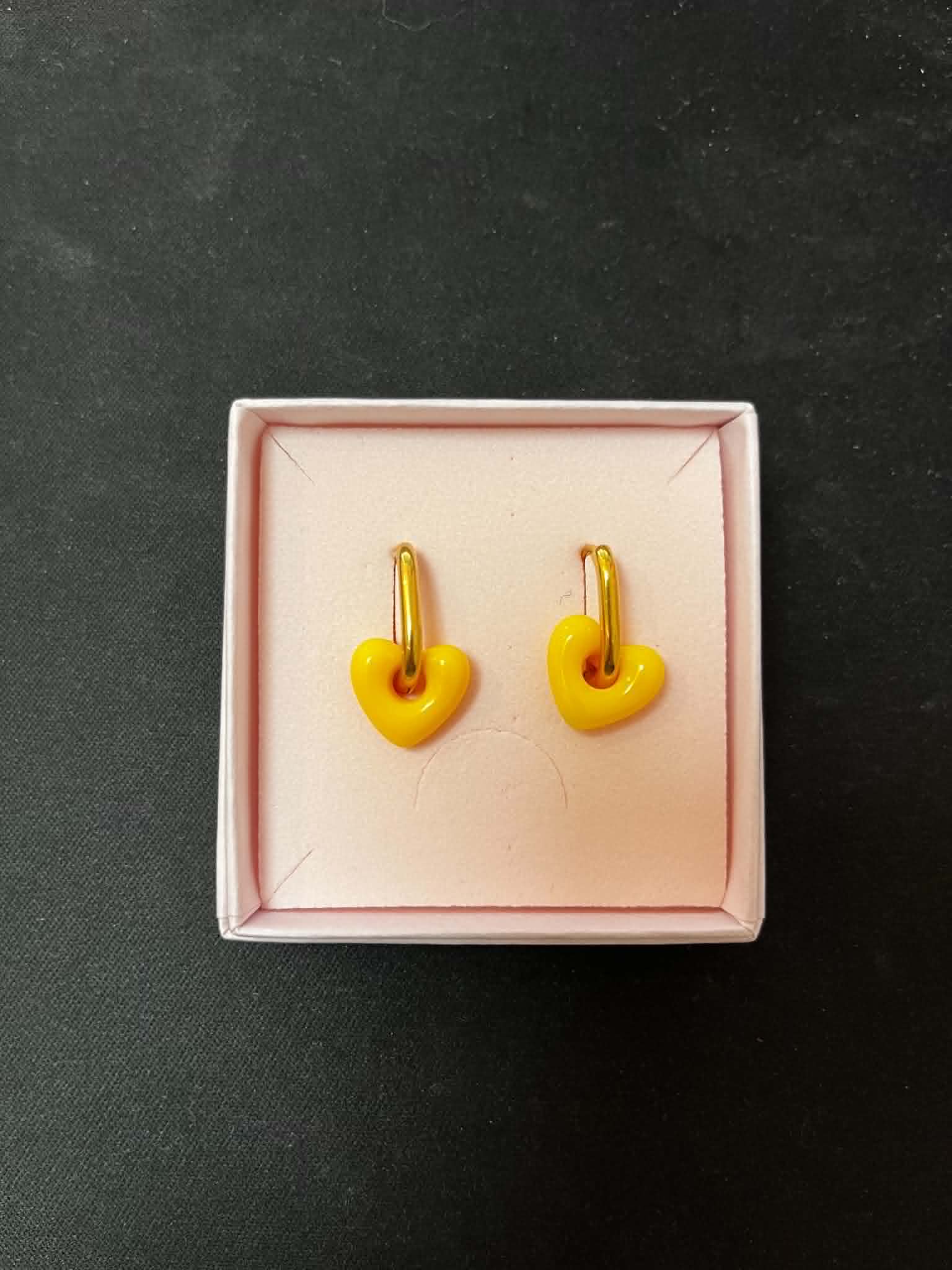 Sweet Heart Earing - Gold/Yellow