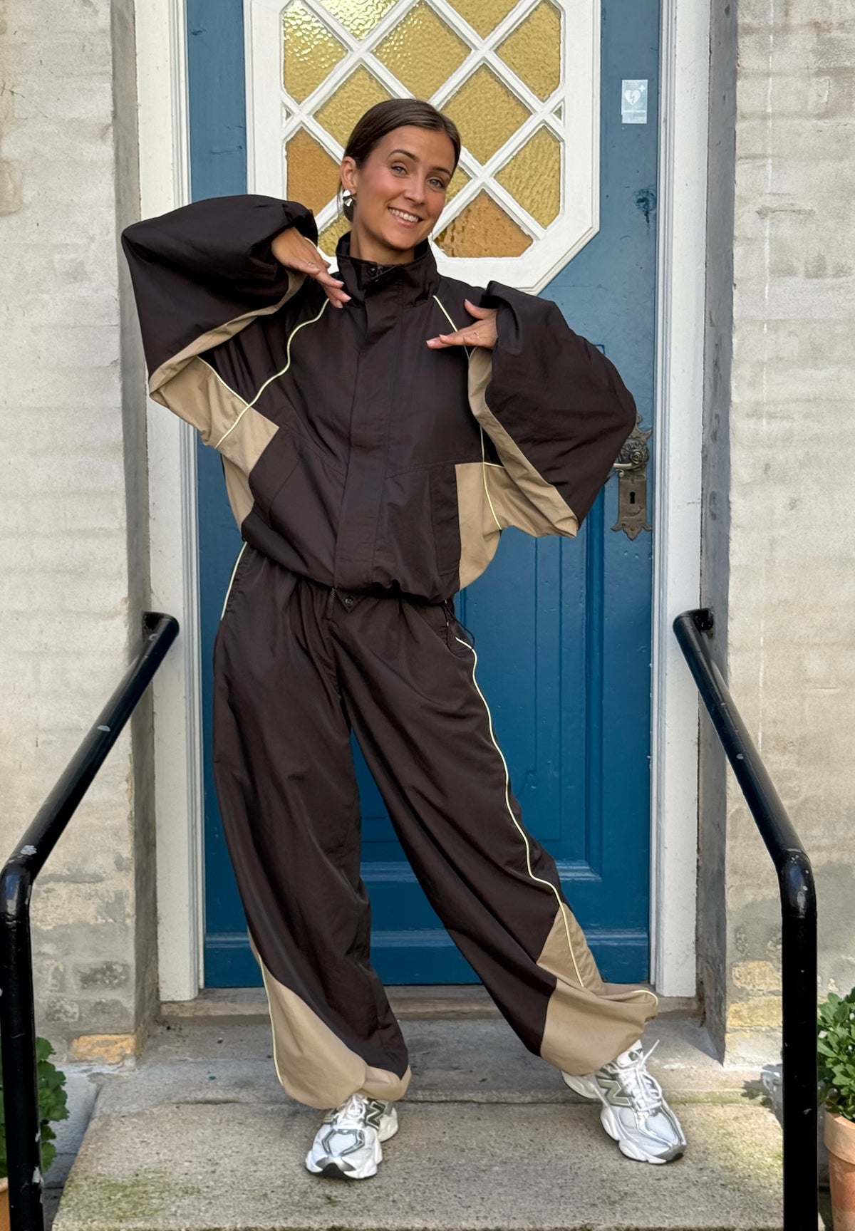 AloraCC Block Pant - Dark Brown