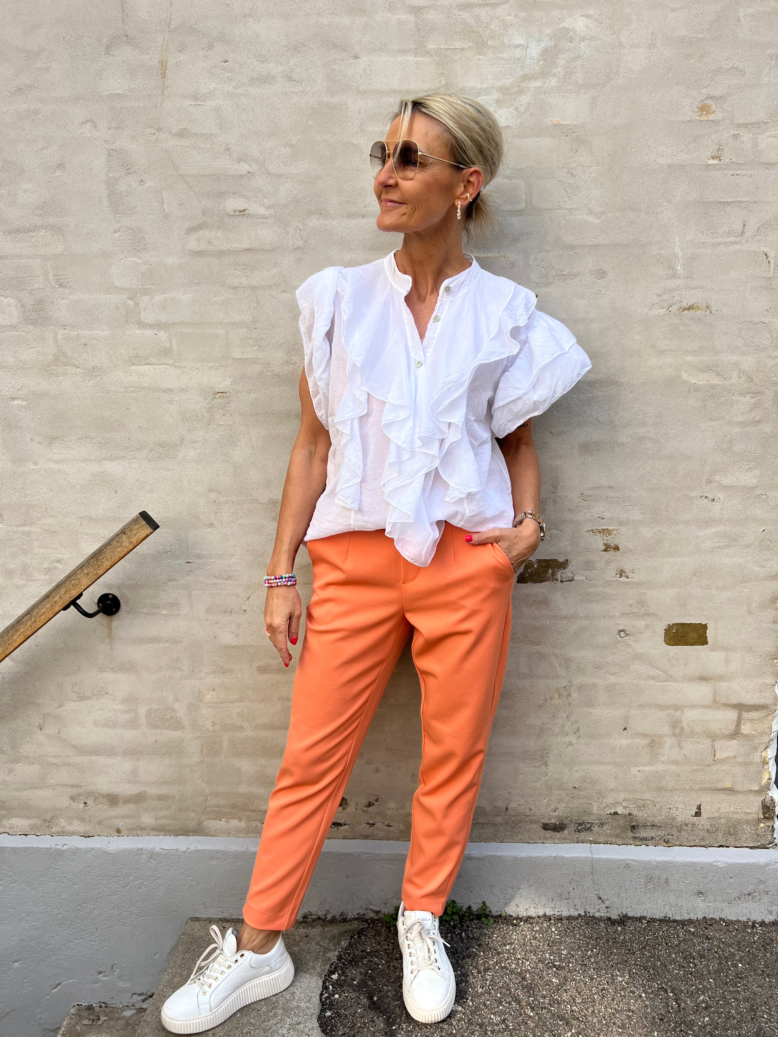 Lisa Slim Pant - Melon/Col