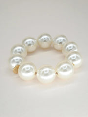 Shell Bichou Round Bracelet - Pearl