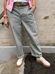 Loui Randiga byxor - Svart/Vit